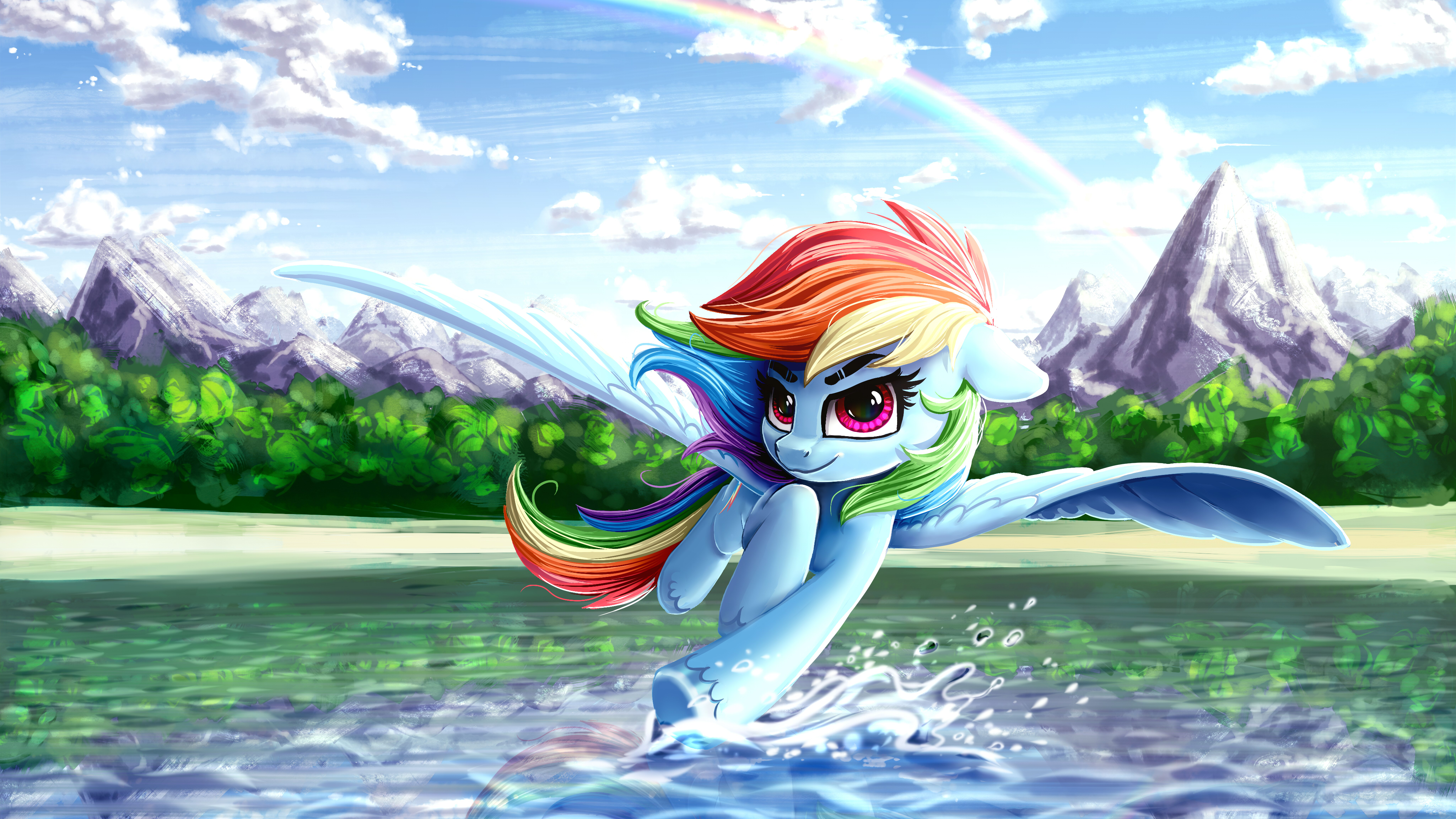 Laden Sie das Pegasus, Mein Kleines Pony, Fernsehserien, My Little Pony Freundschaft Ist Magie, Rainbow Dash-Bild kostenlos auf Ihren PC-Desktop herunter