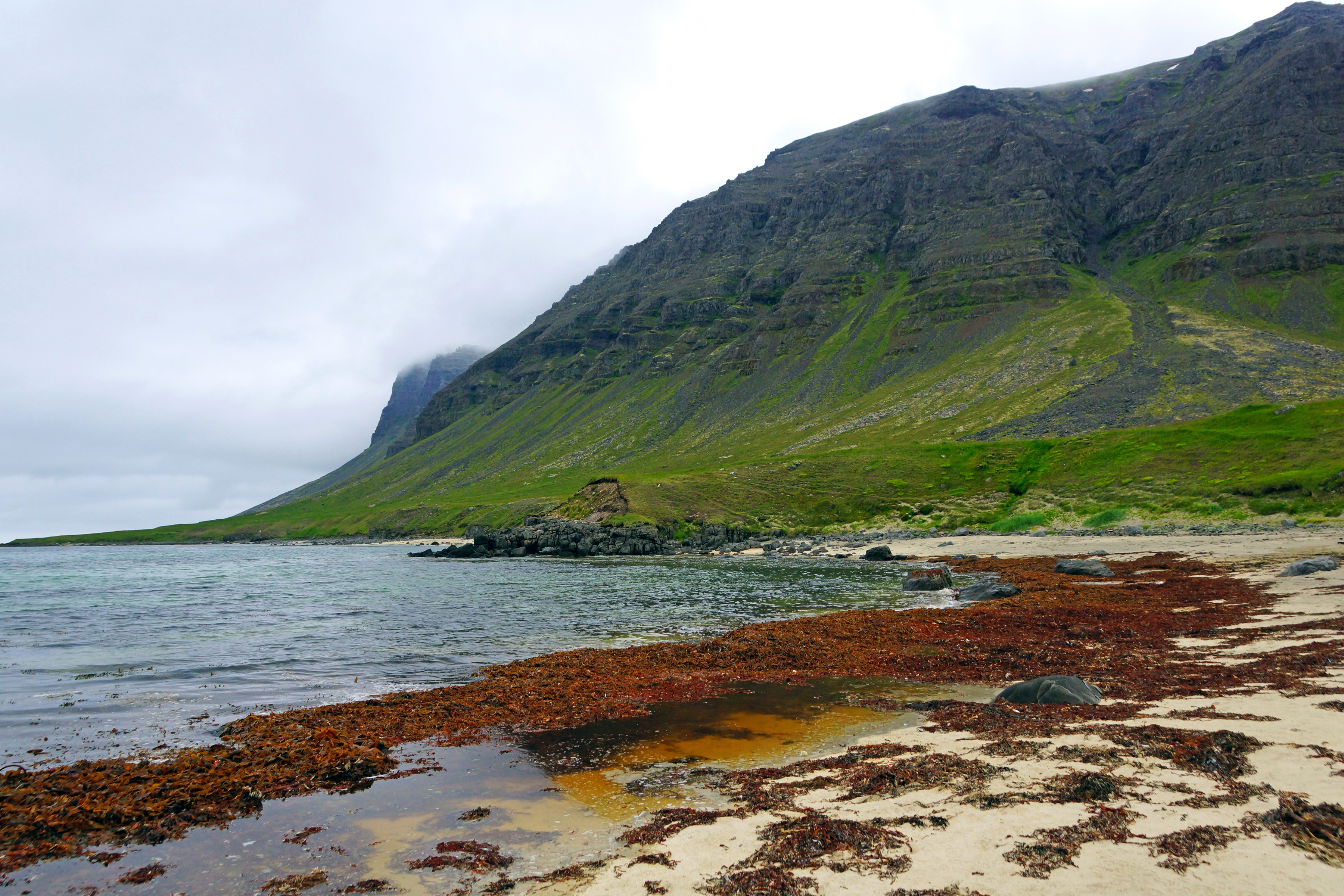 Скачать картинку Природа, Облака, Пляж, Гора, Побережье, Исландия, Земля/природа в телефон бесплатно.