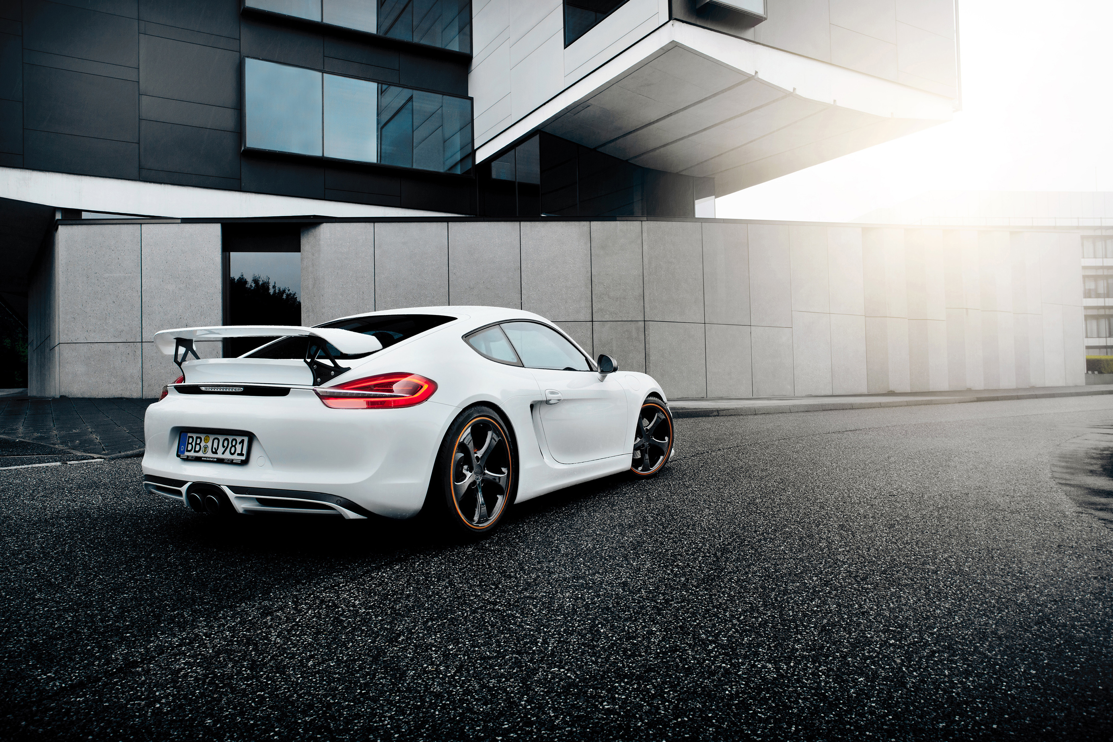 Cool Wallpapers porsche, cars, white, side view, cayman