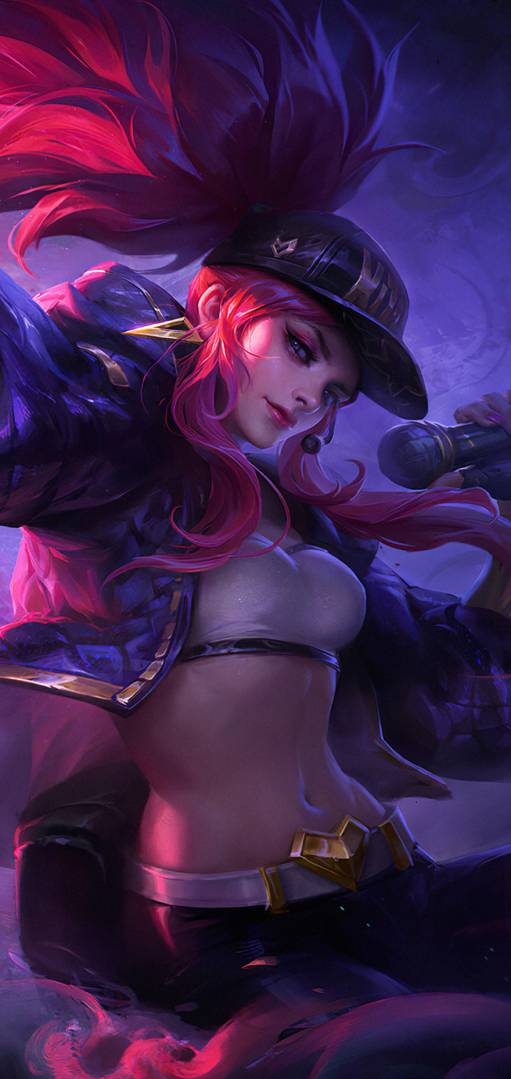 Descarga gratuita de fondo de pantalla para móvil de League Of Legends, Cabello Rosado, Videojuego, Akali (Liga De Leyendas).