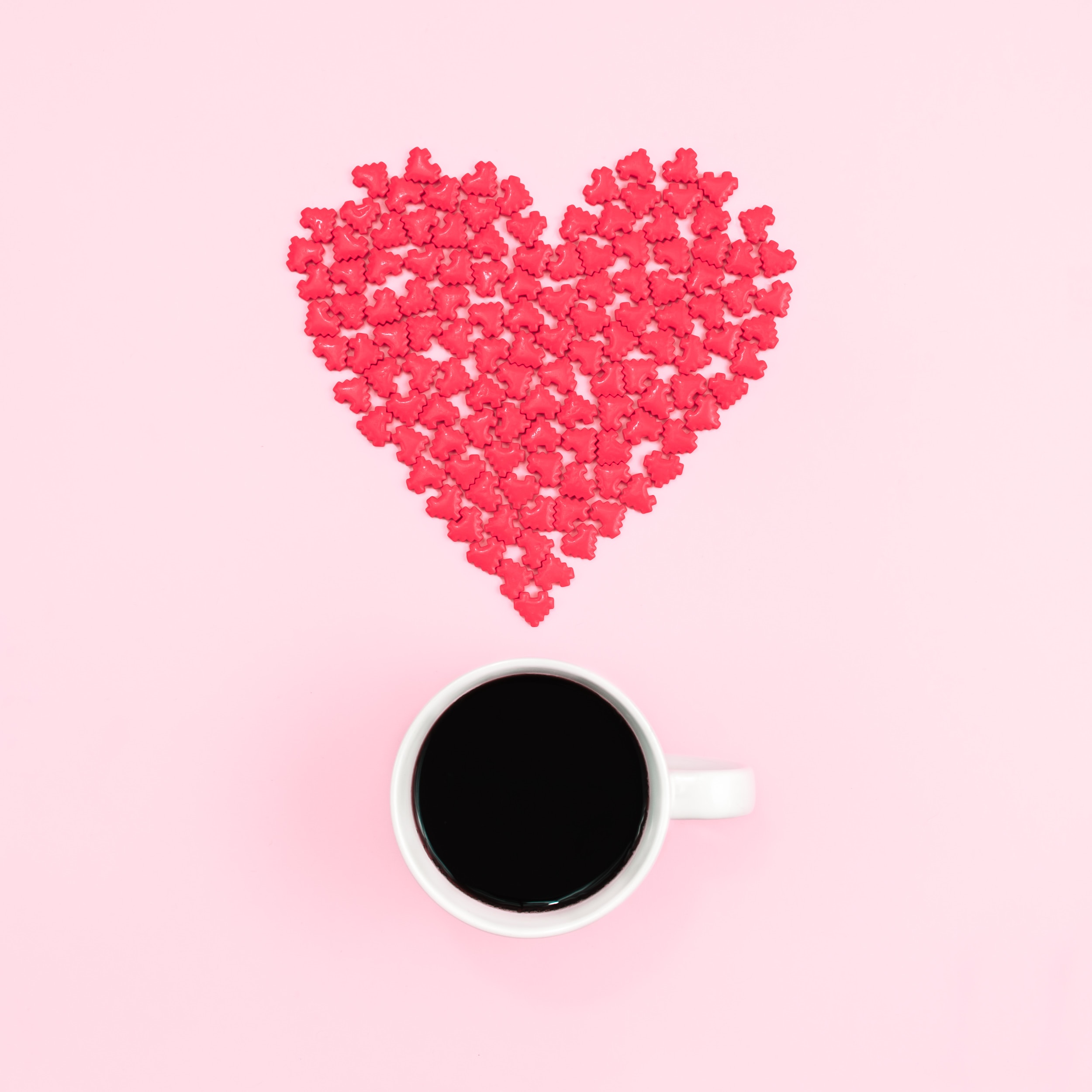love, candies, coffee, cup, heart