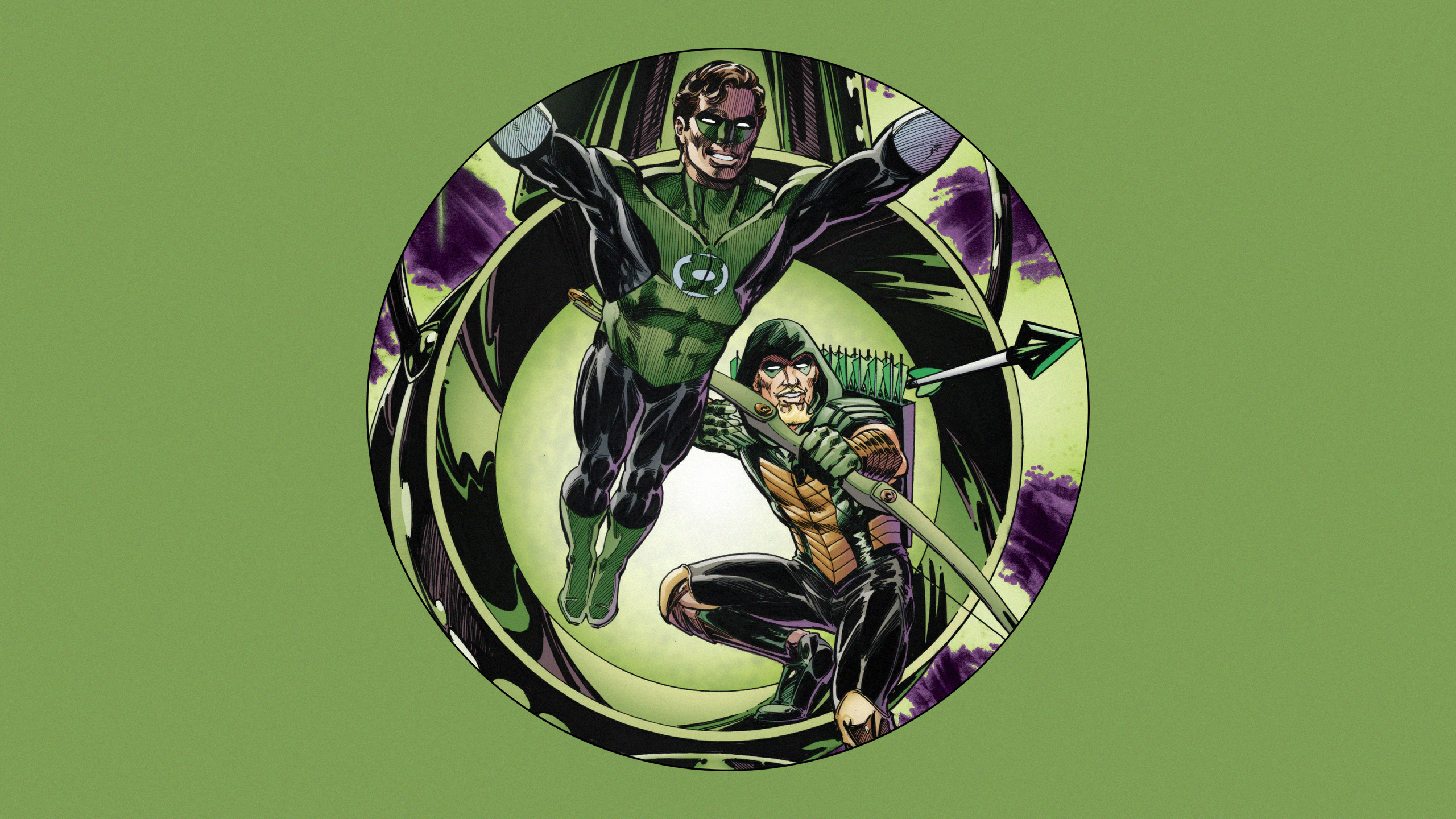 Baixar papel de parede para celular de História Em Quadrinhos, Dc Comics, Lanterna Verde, Hal Jordan, Arqueiro Verde gratuito.