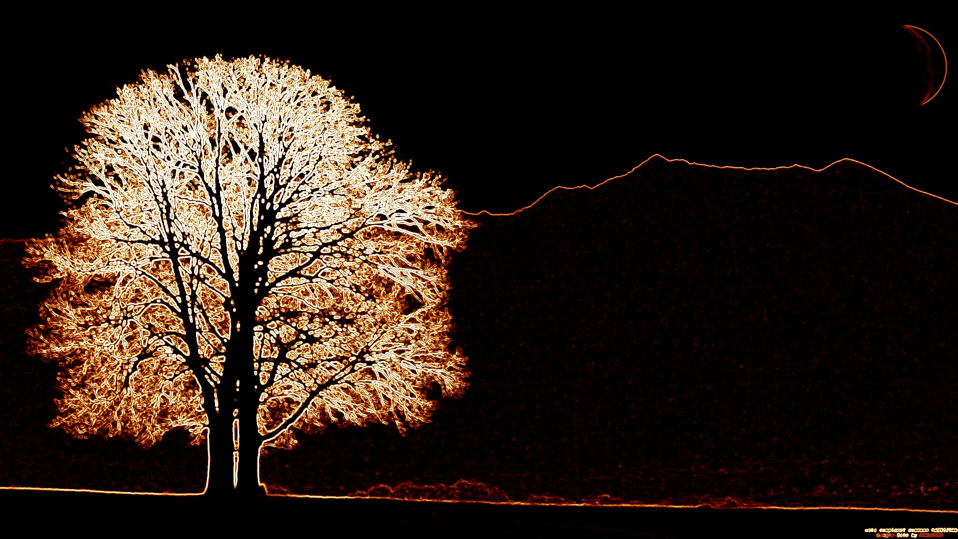 Download mobile wallpaper Landscape, Tree, Artistic for free.