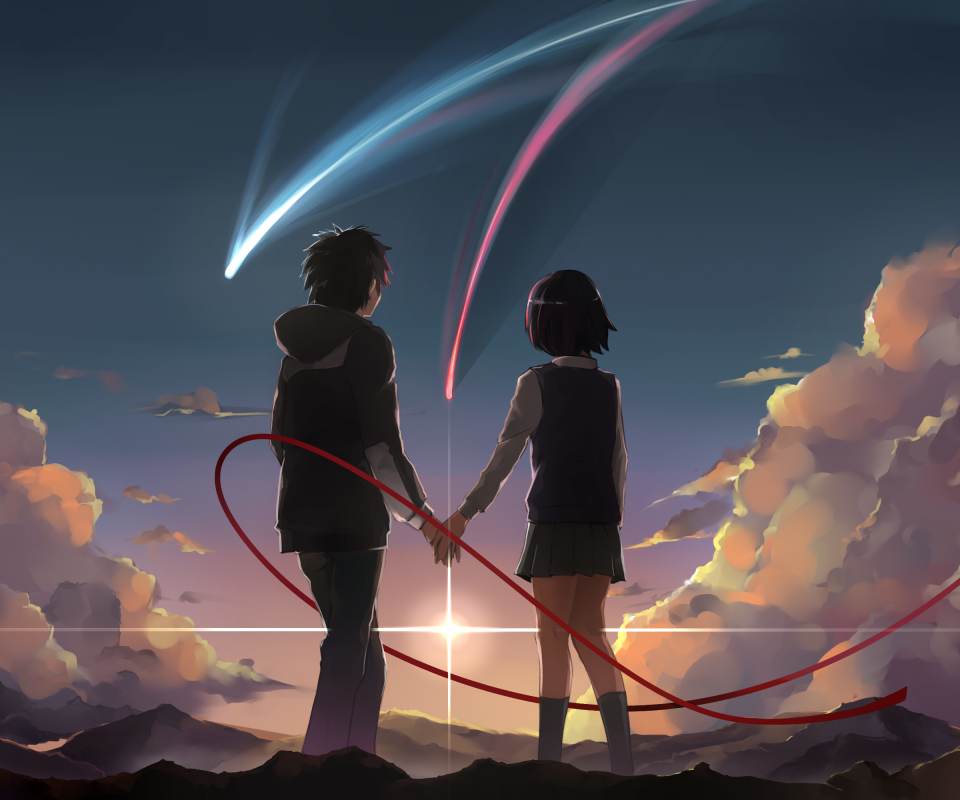 Free download wallpaper Anime, Your Name, Mitsuha Miyamizu, Taki Tachibana on your PC desktop