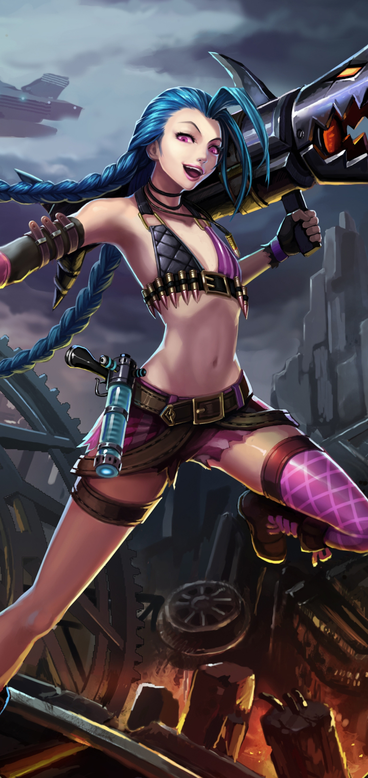 Handy-Wallpaper League Of Legends, Computerspiele, Jinx (Liga Der Legenden) kostenlos herunterladen.