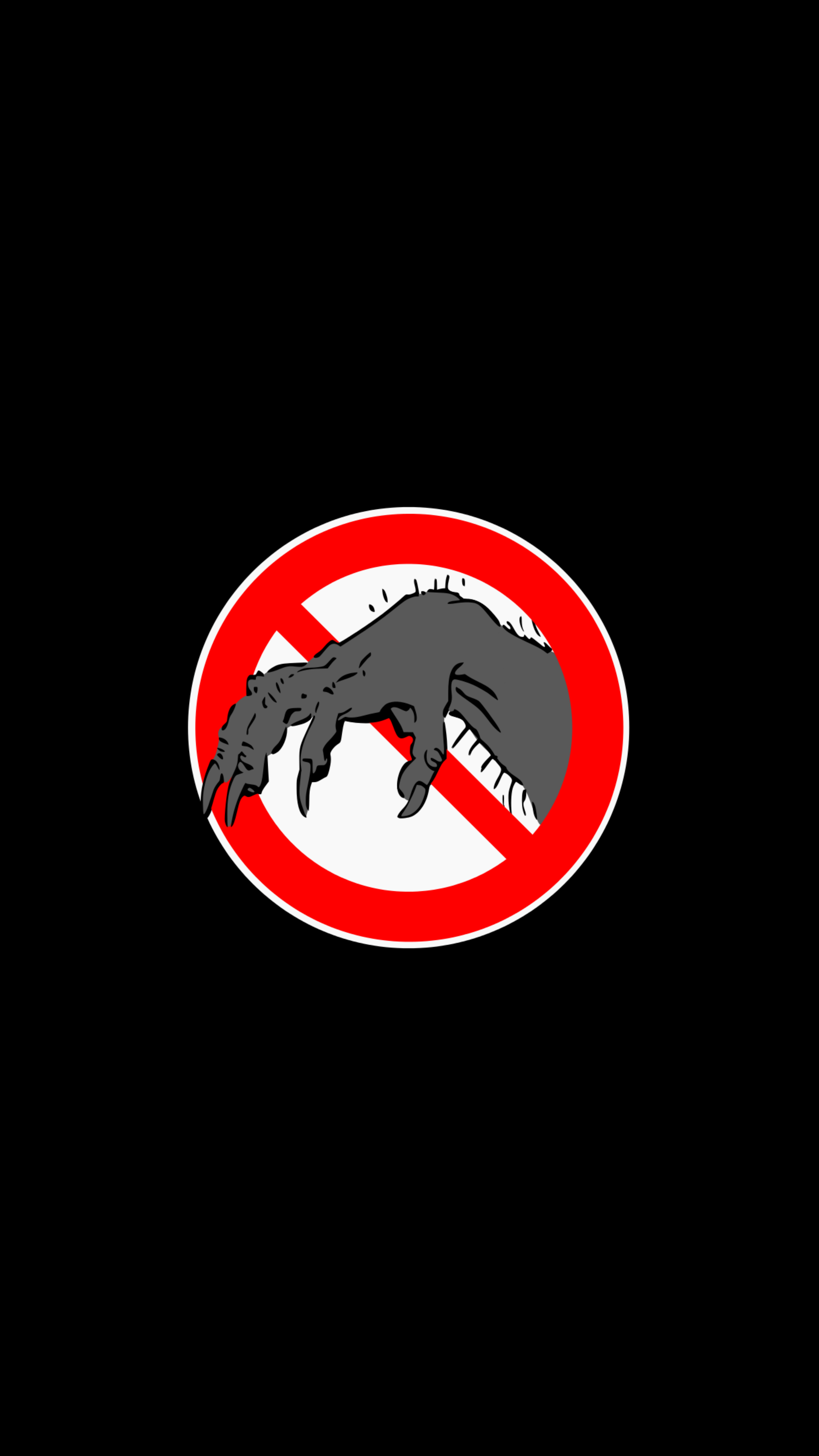 vector, hand, sign, claws, ban, prohibition