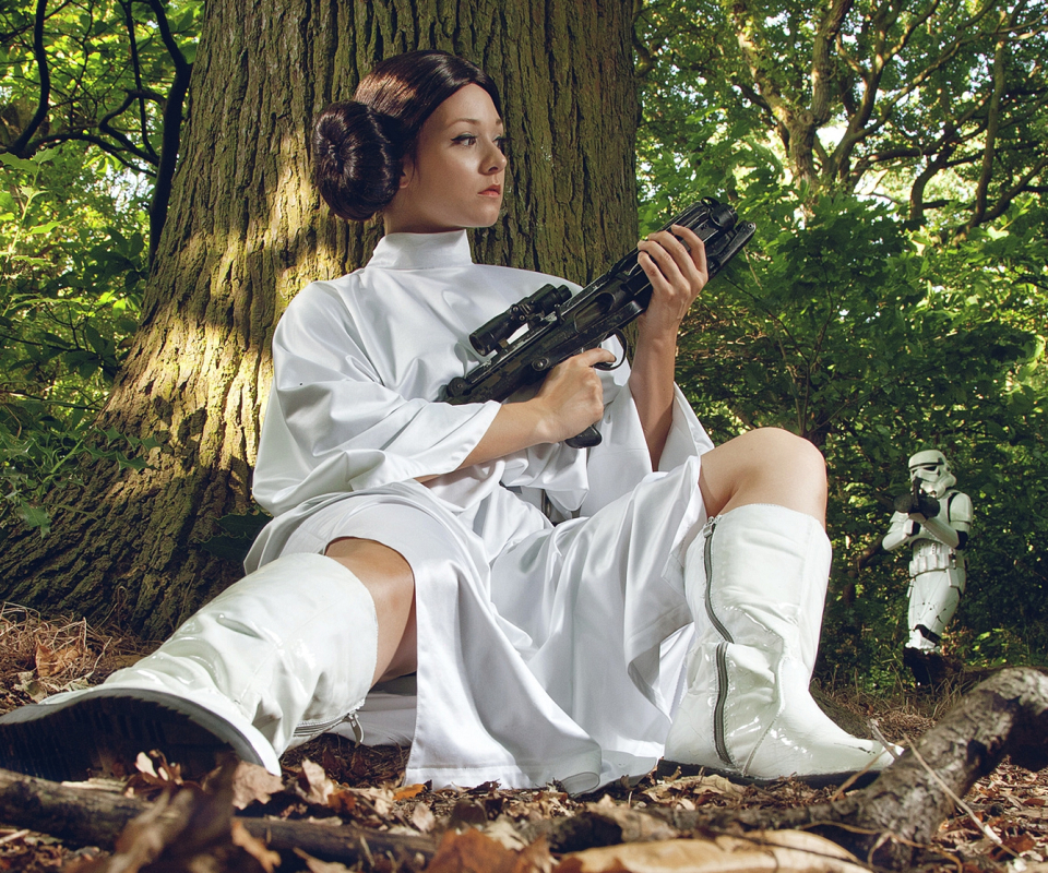 Download mobile wallpaper Star Wars, Women, Princess Leia, Cosplay for free.