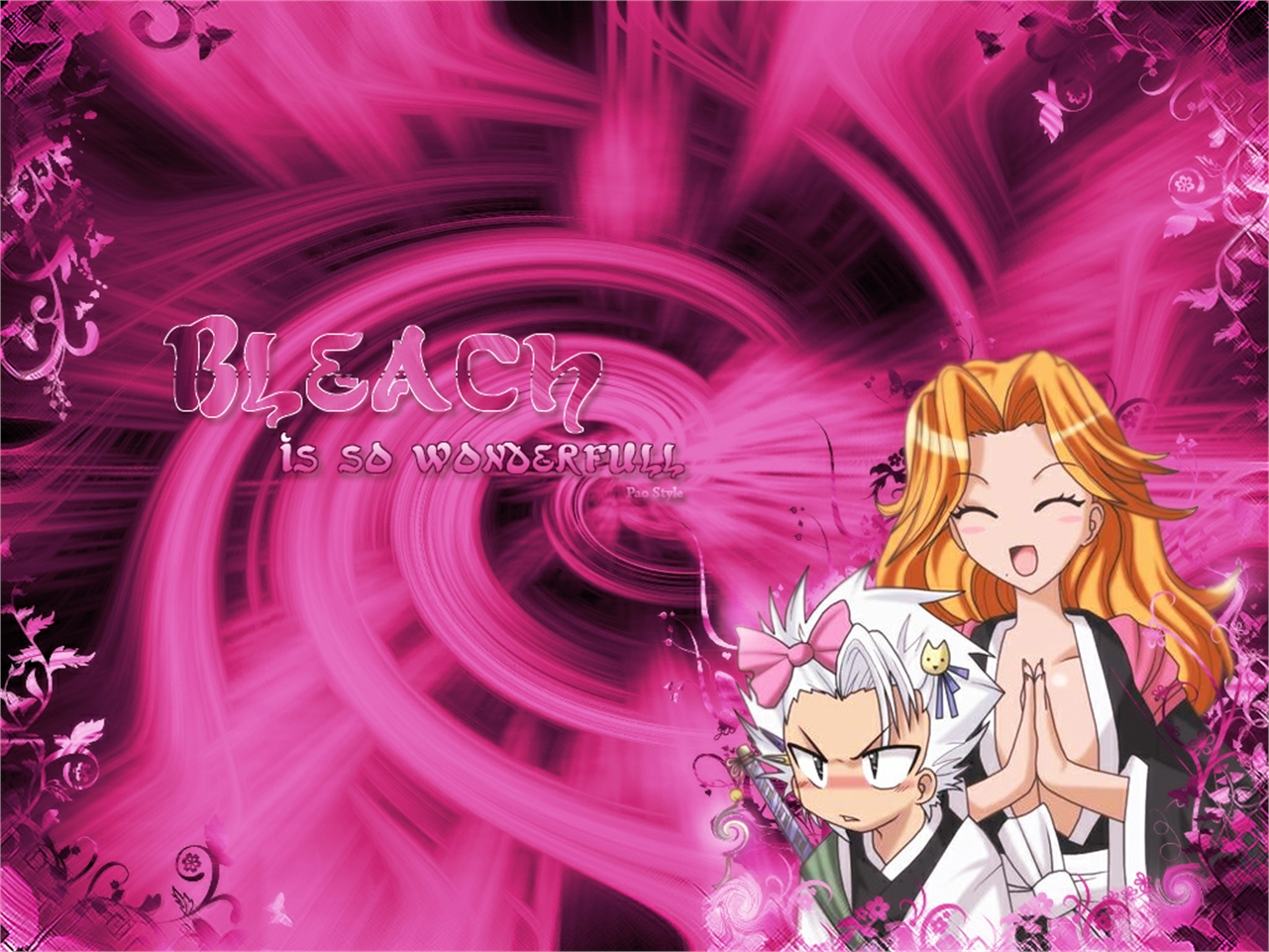 Laden Sie das Bleach, Animes, Rangiku Matsumoto, Tōshirō Hitsugaya-Bild kostenlos auf Ihren PC-Desktop herunter