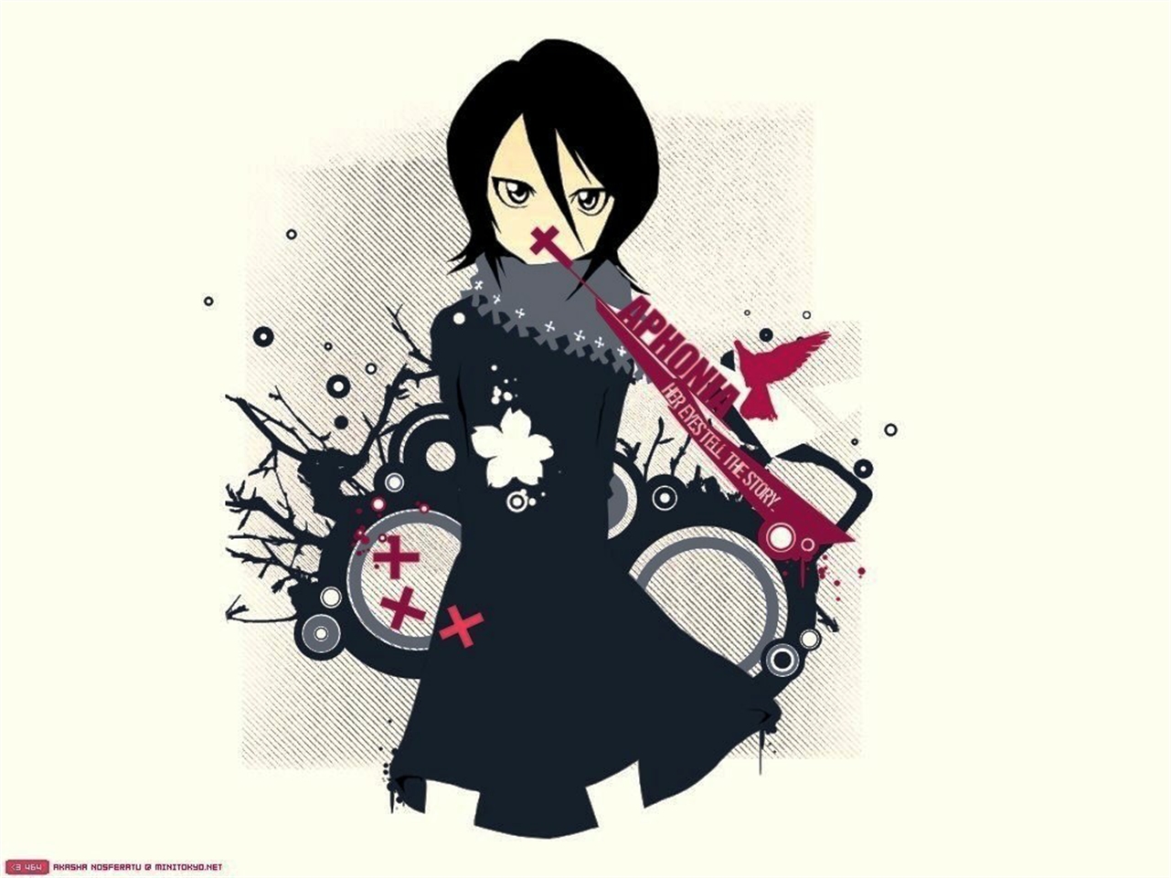 Handy-Wallpaper Bleach, Rukia Kuchiki, Animes kostenlos herunterladen.