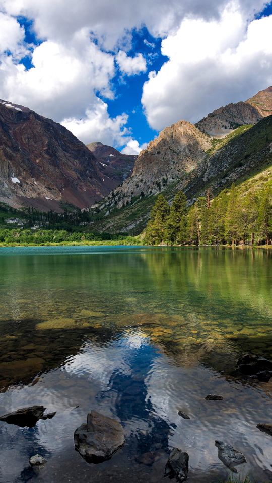 Téléchargez des papiers peints mobile Montagne, Lac, Pierre, Nuage, Des Lacs, Ciel, La Nature, Terre/nature gratuitement.