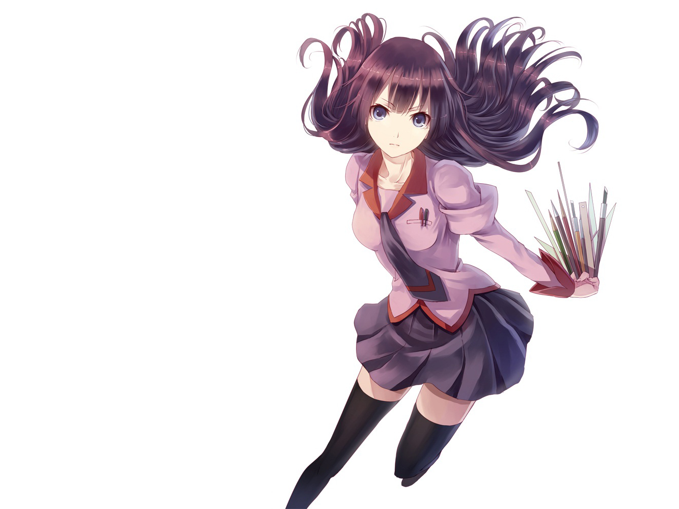 182046 Hintergrundbild herunterladen animes, monogatari (serie), hitagi senjogahara - Bildschirmschoner und Bilder kostenlos