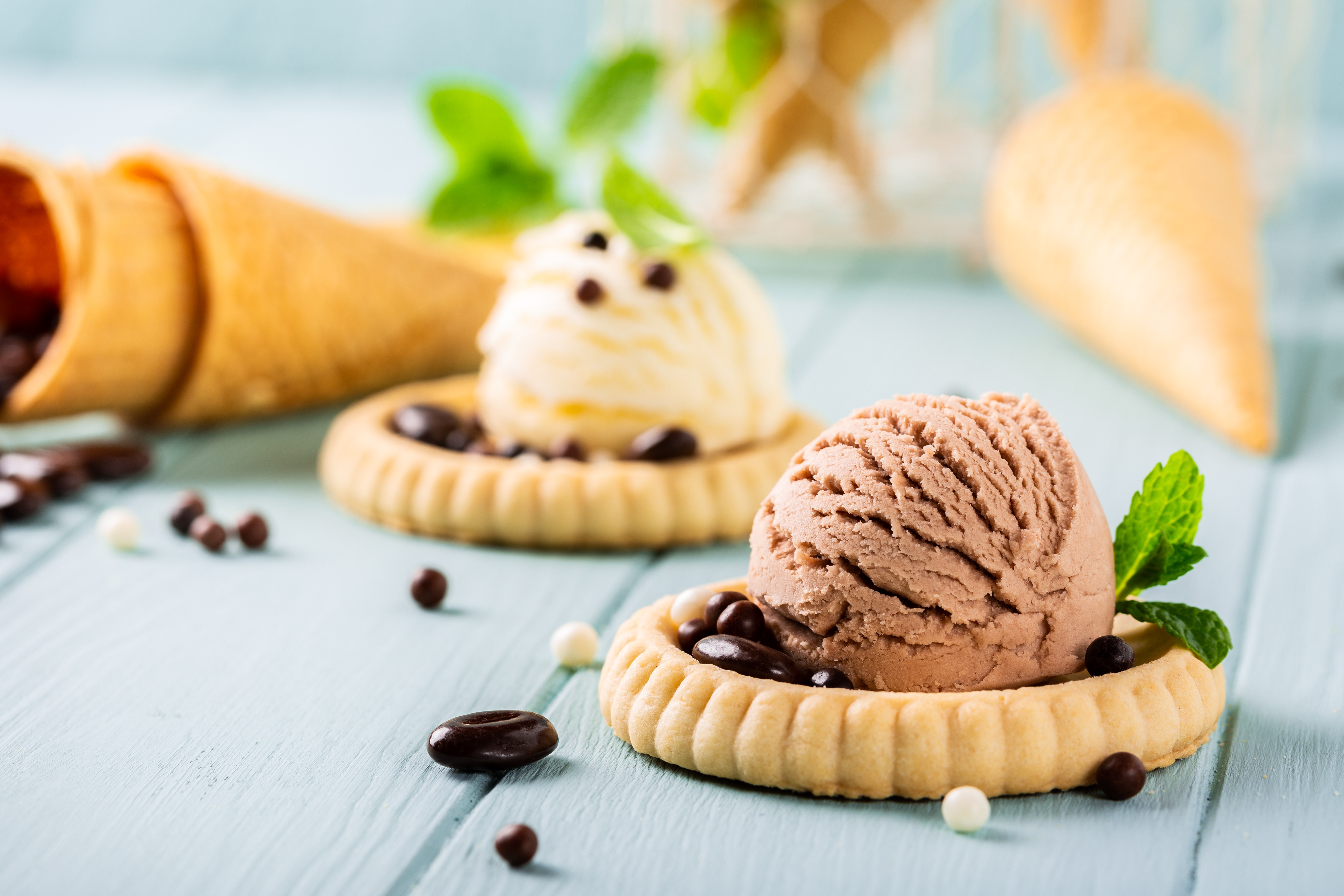 Download mobile wallpaper Food, Dessert, Ice Cream, Still Life, Cookie for free.