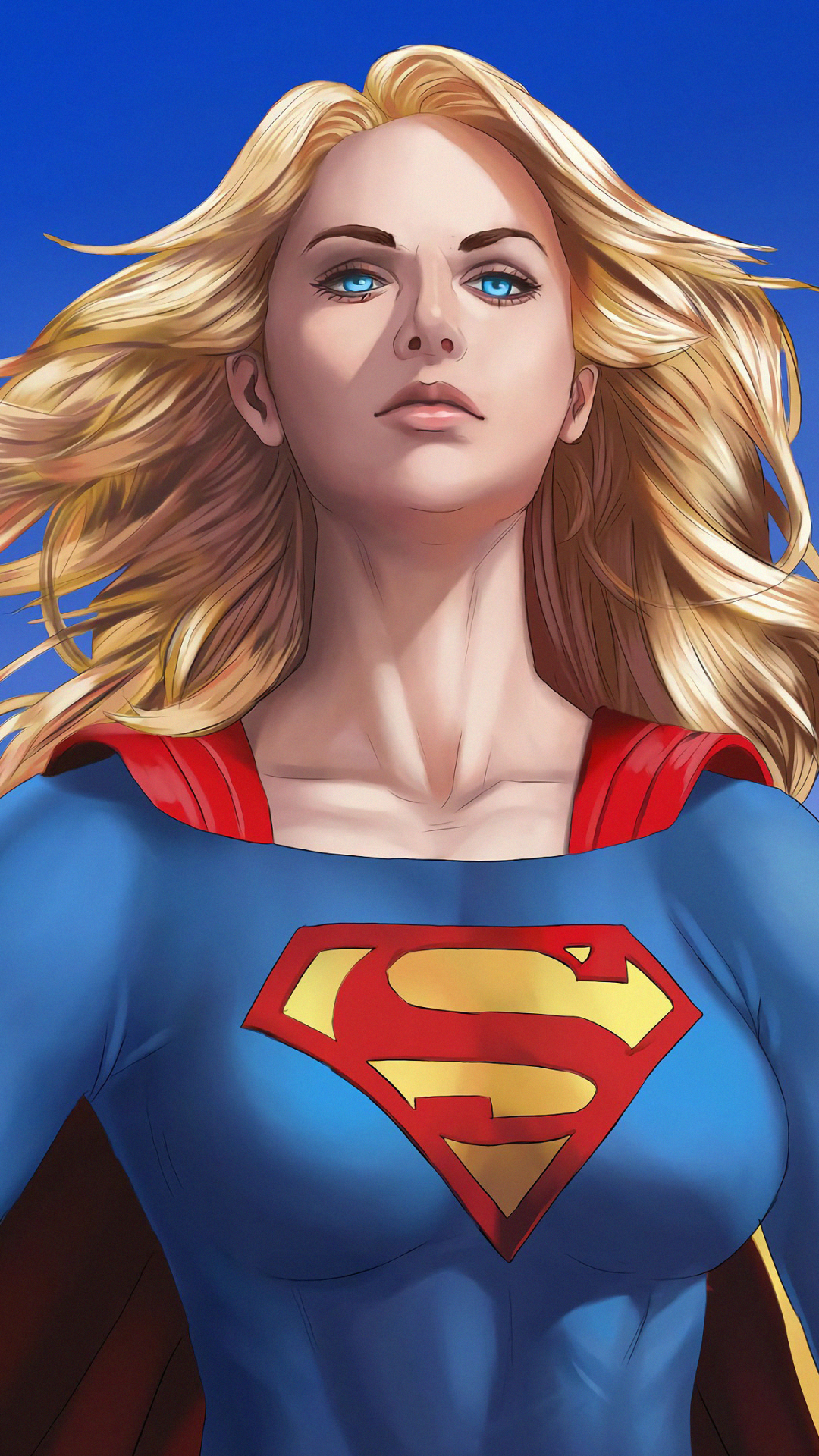 Descarga gratuita de fondo de pantalla para móvil de Superhombre, Rubio, Ojos Azules, Historietas, Dc Comics, Rubia, Supergirl.
