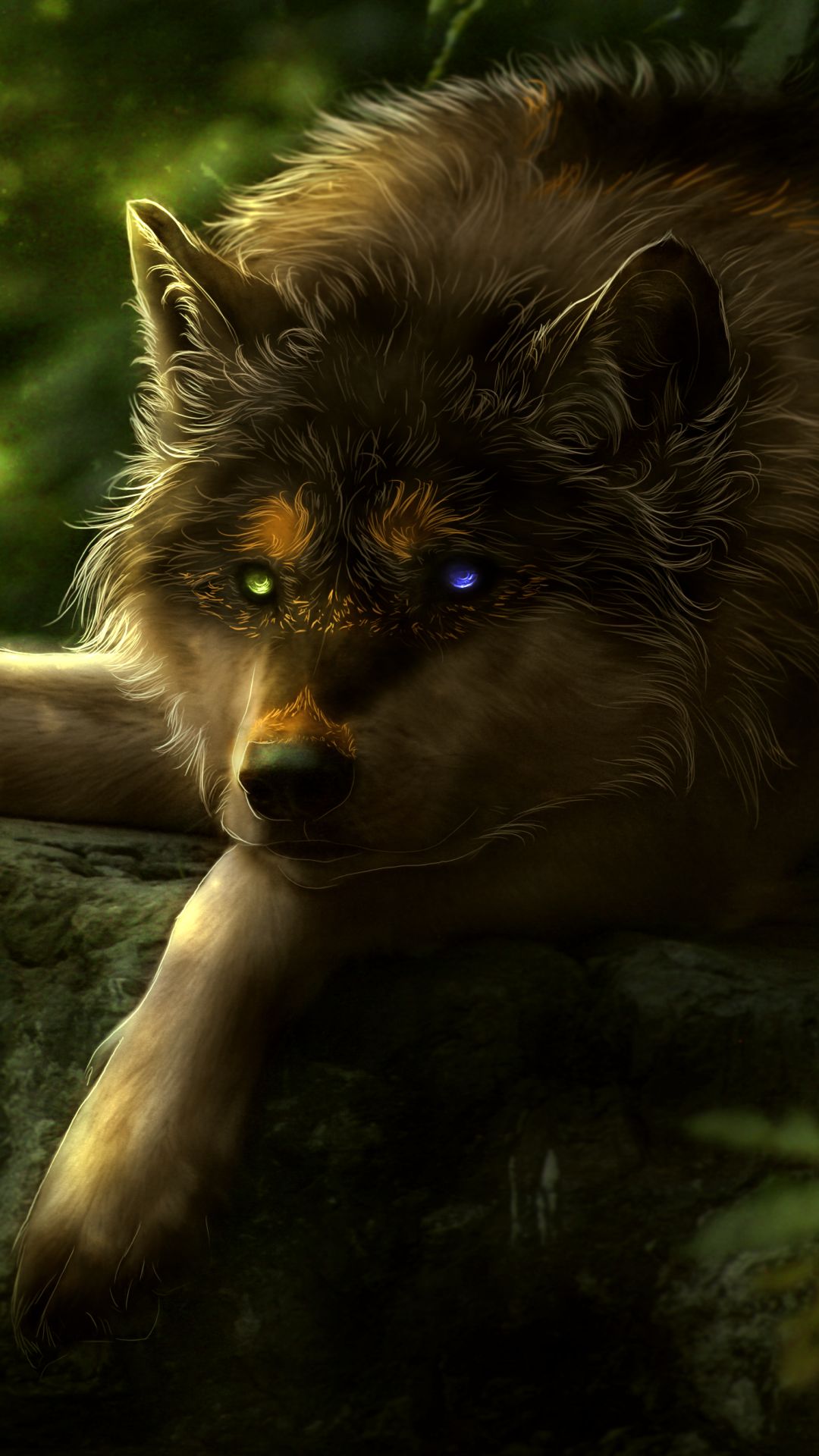 Descarga gratuita de fondo de pantalla para móvil de Animales, Lobo, Heterocromía, Wolves.