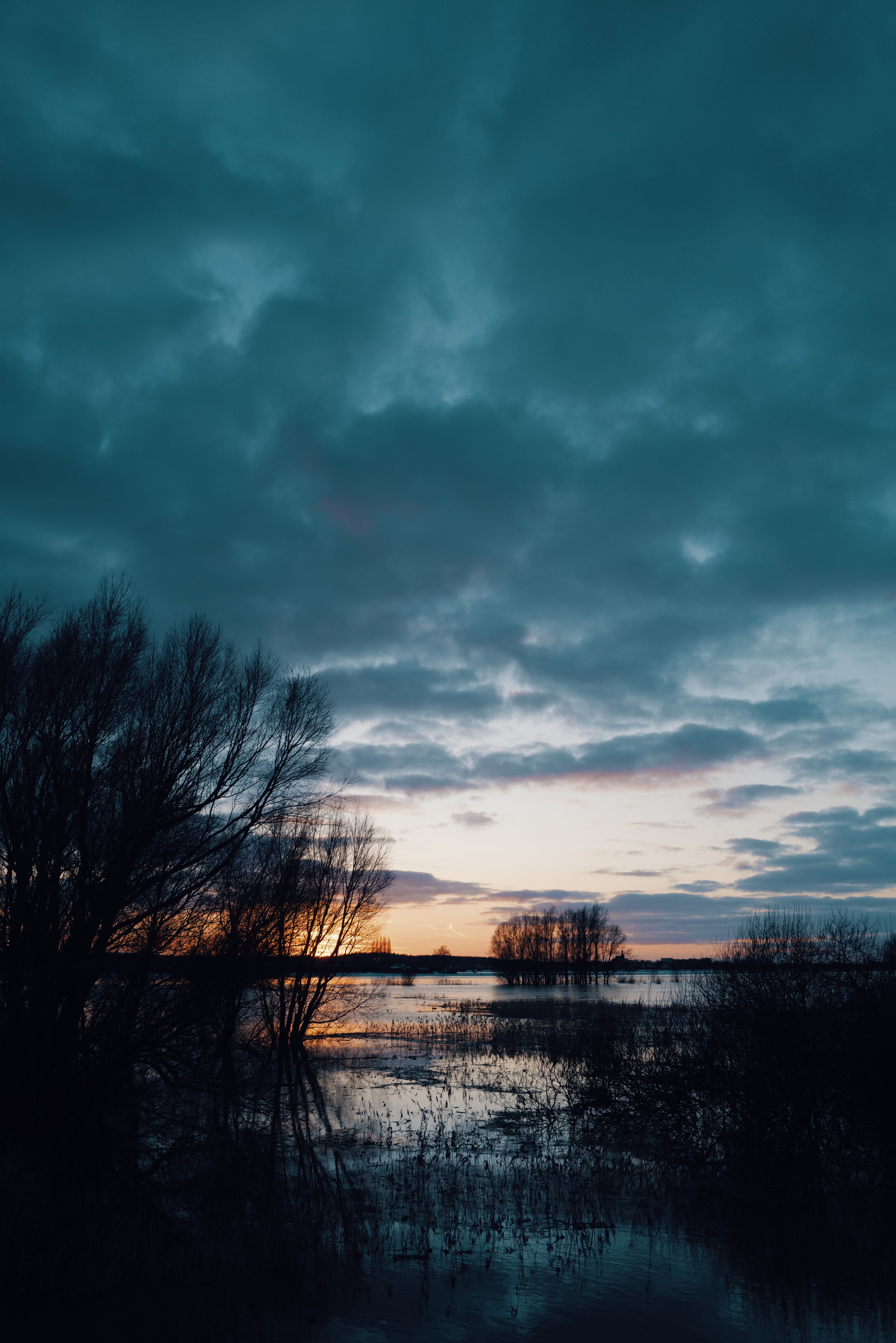 Laden Sie das Natur, Dämmerung, Twilight, Abend, Sunset, Flüsse-Bild kostenlos auf Ihren PC-Desktop herunter