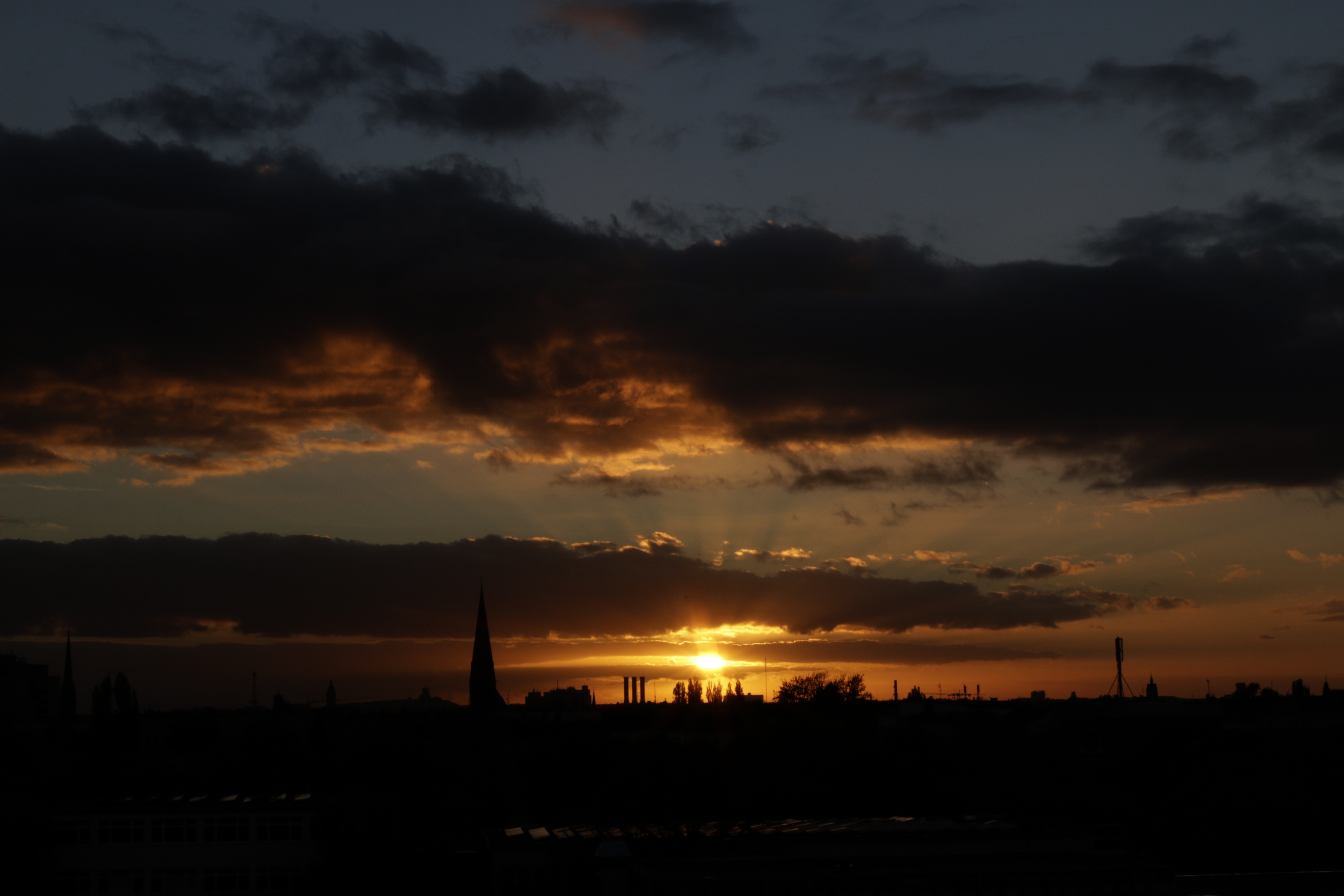 Laden Sie das Übernachtung, Sunset, Sky, Horizont, Natur, Clouds-Bild kostenlos auf Ihren PC-Desktop herunter