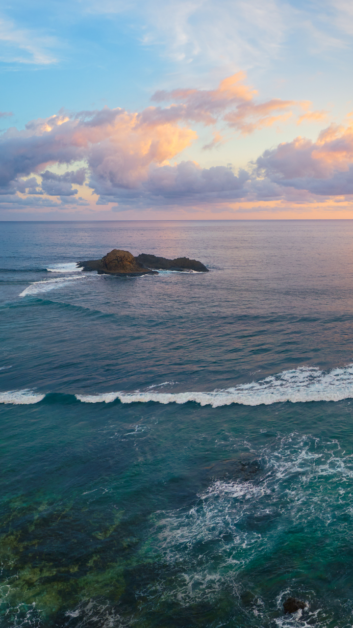 Download mobile wallpaper Sunset, Sea, Horizon, Ocean, Earth, Panorama, Indonesia, Coastline for free.