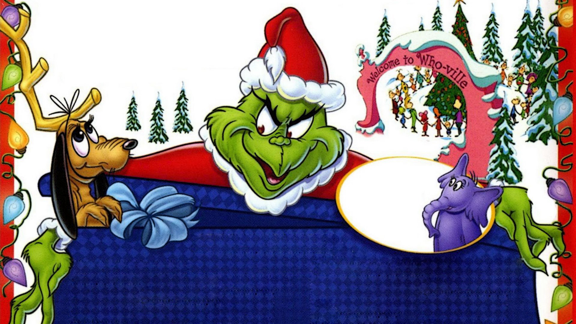 電話スクリーンに最適なドクター・スースのグリンチがクリスマスを盗んだ方法!の壁紙