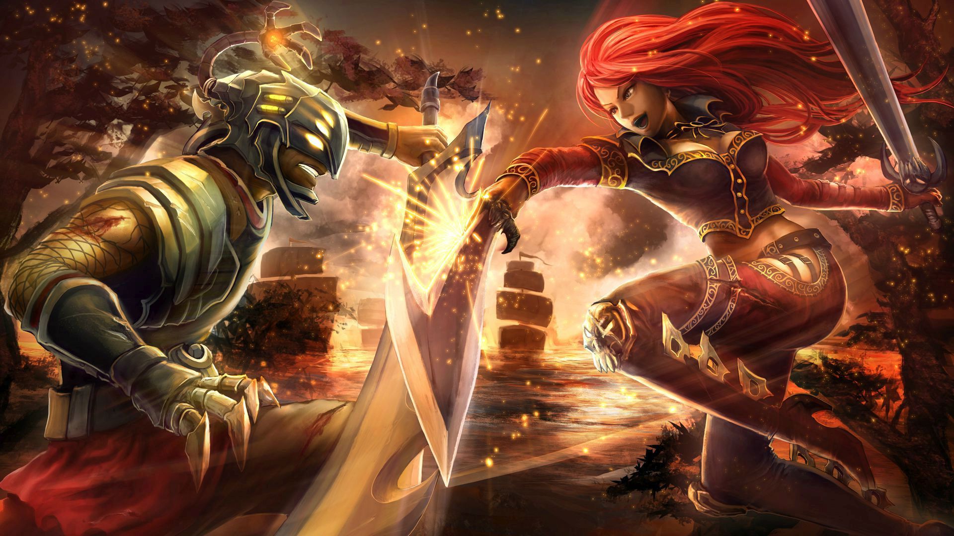 Download mobile wallpaper League Of Legends, Video Game, Master Yi (League Of Legends), Katarina (League Of Legends) for free.