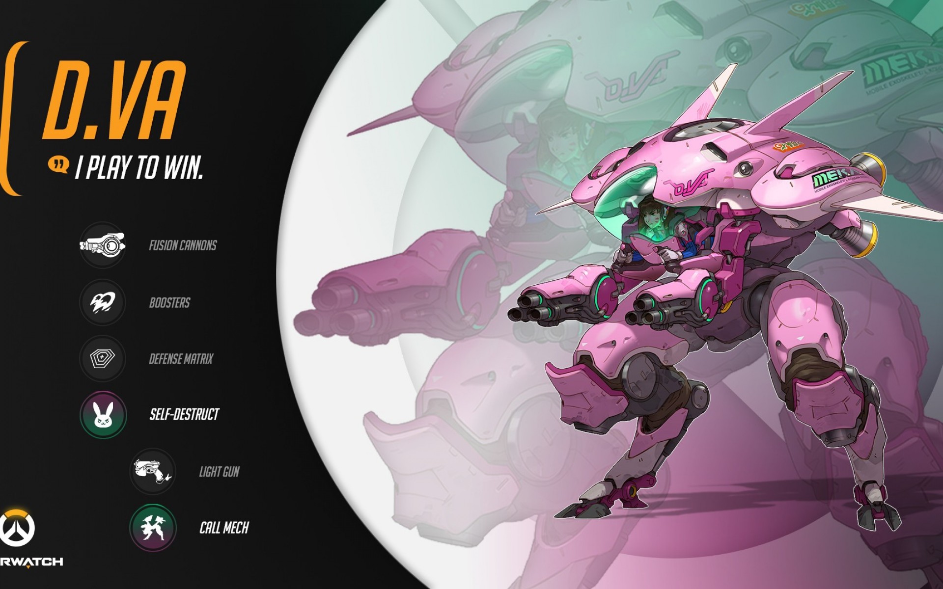 Baixar papel de parede para celular de Overwatch, Videogame, D Va (Overwatch) gratuito.