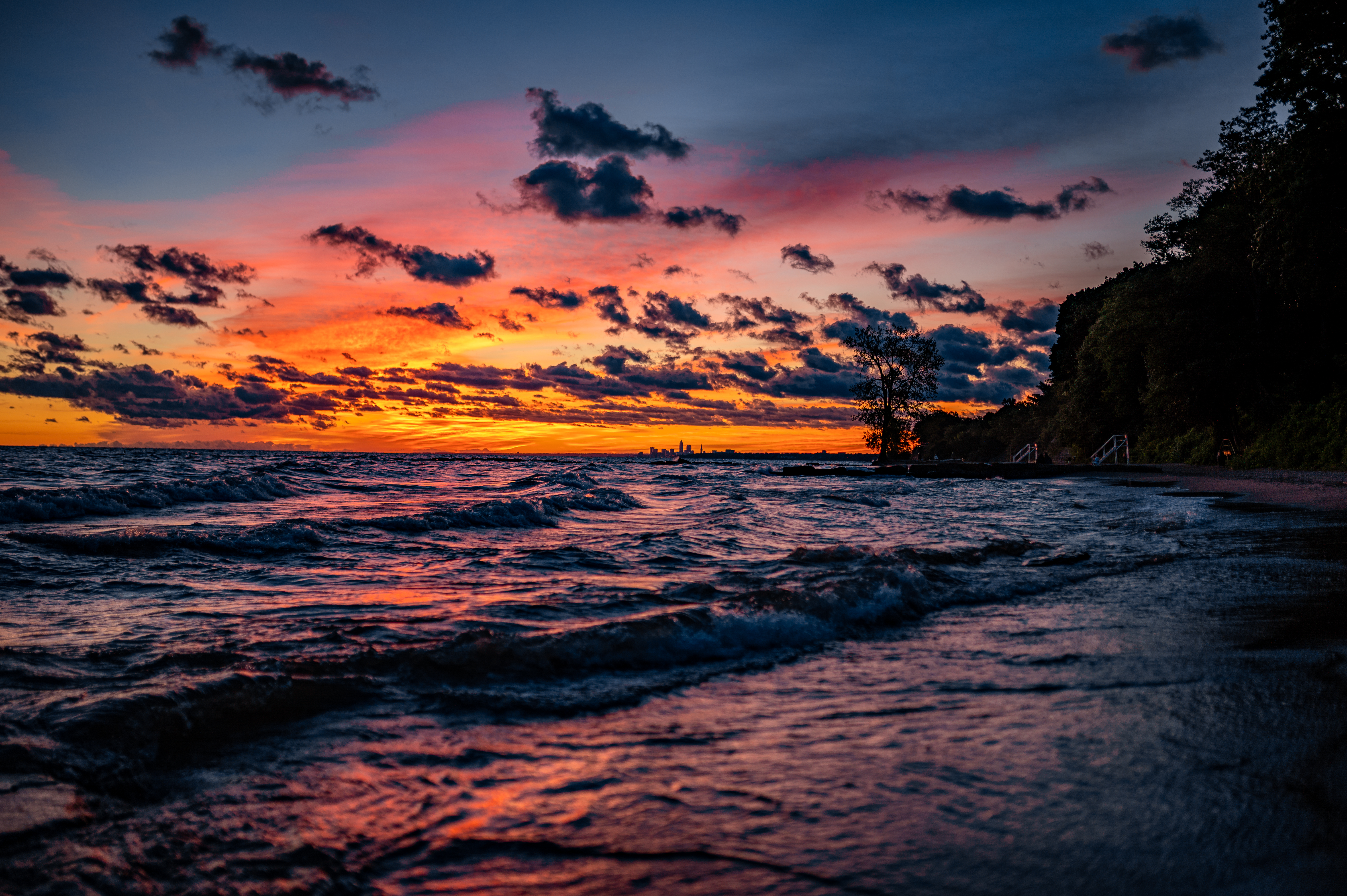 Free download wallpaper Sky, Coast, Nature, Horizon, Sunset, Sea on your PC desktop