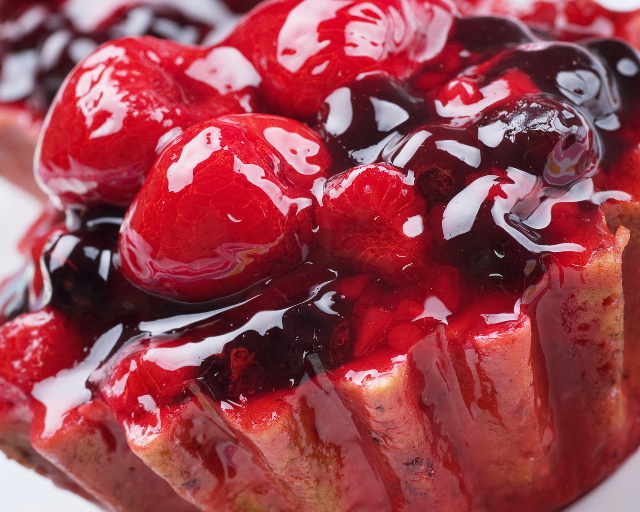 dessert, fruits, food, berries, red HD wallpaper