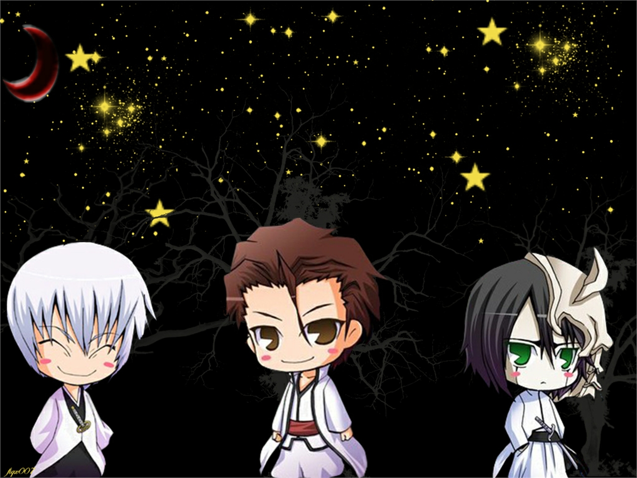 Free download wallpaper Anime, Bleach, Ulquiorra Cifer, Sōsuke Aizen, Gin Ichimaru on your PC desktop