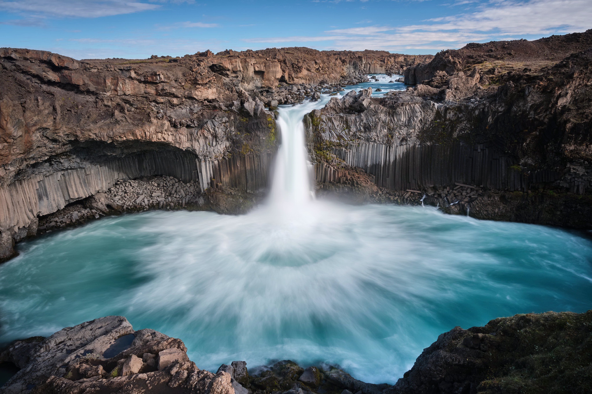 Free download wallpaper Waterfalls, Waterfall, Earth, Iceland, Aldeyjarfoss on your PC desktop