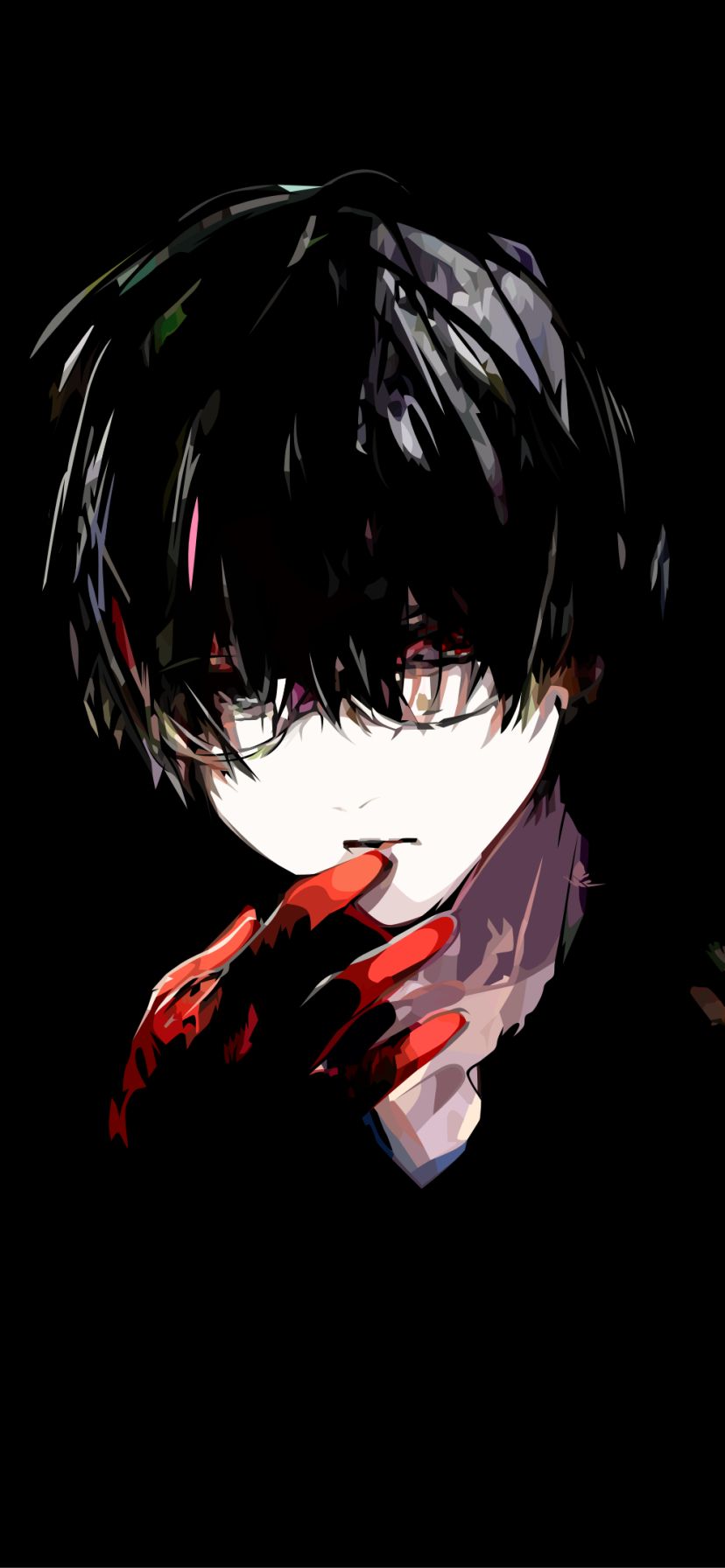 Descarga gratuita de fondo de pantalla para móvil de Animado, Pelo Negro, Ken Kaneki, Tokyo Ghoul.