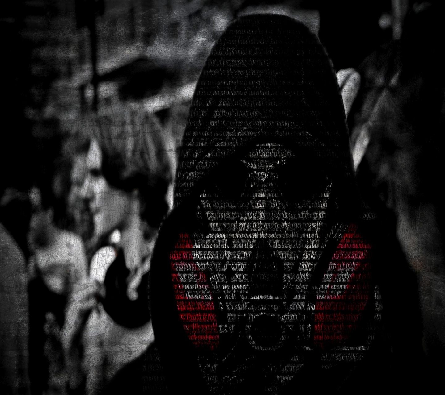 Free download wallpaper Dark, Mask, Gas Mask, Anarchy on your PC desktop