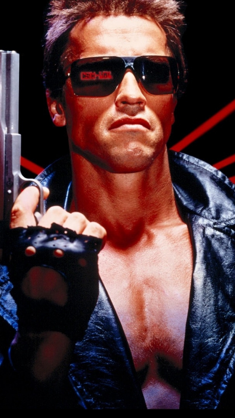 Download mobile wallpaper Arnold Schwarzenegger, Terminator, Movie, The Terminator for free.