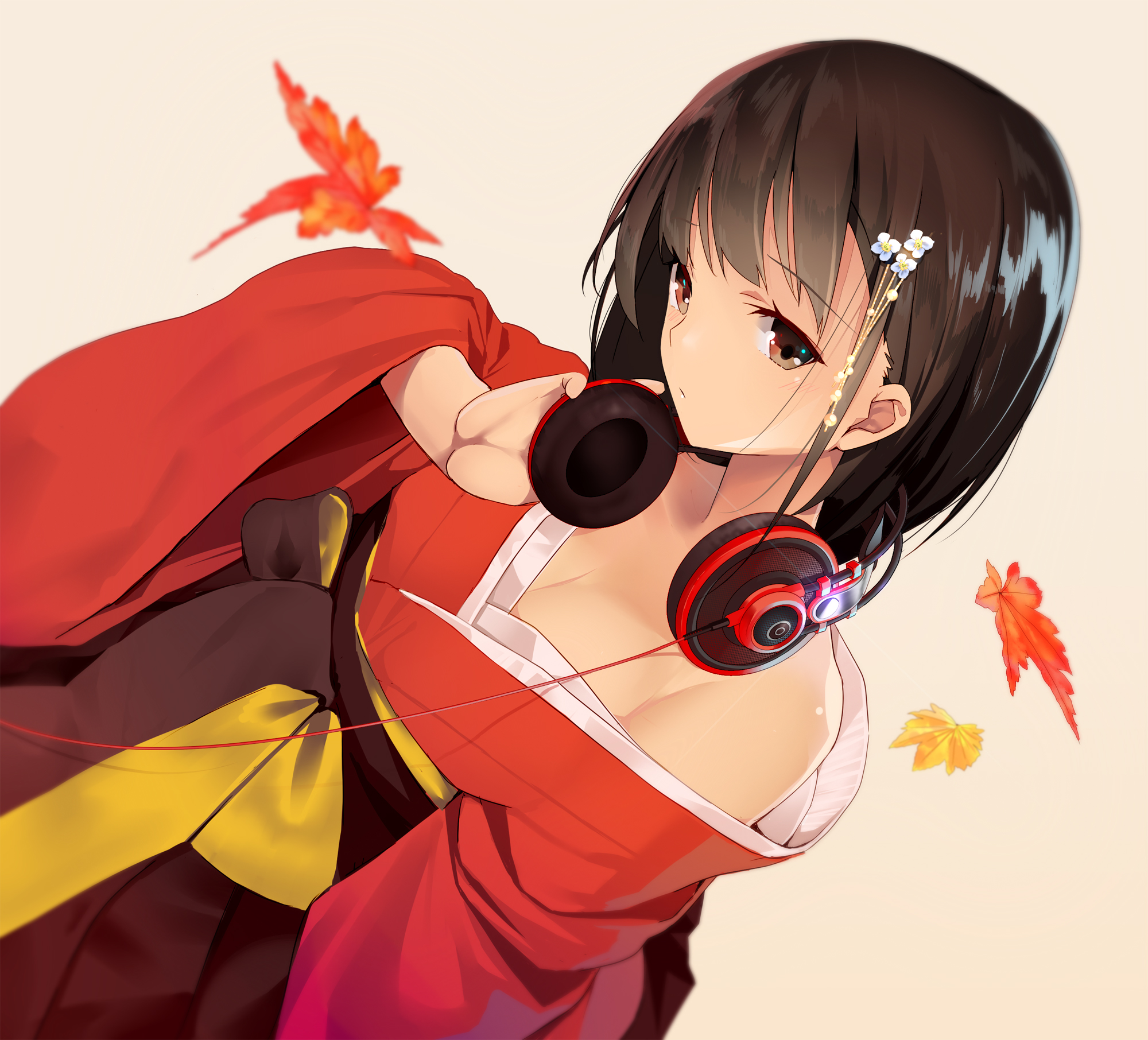 Free download wallpaper Anime, Headphones, Girl on your PC desktop