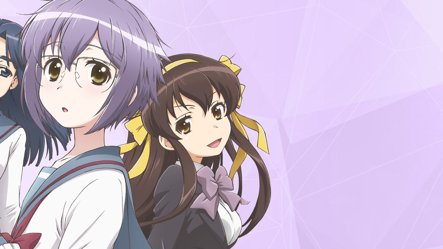 Desktop HD wallpaper: Anime, Haruhi Suzumiya, <b>Yuki</b> <b>Nagato</b>, Ryōko Asakura, <b>T...</b>