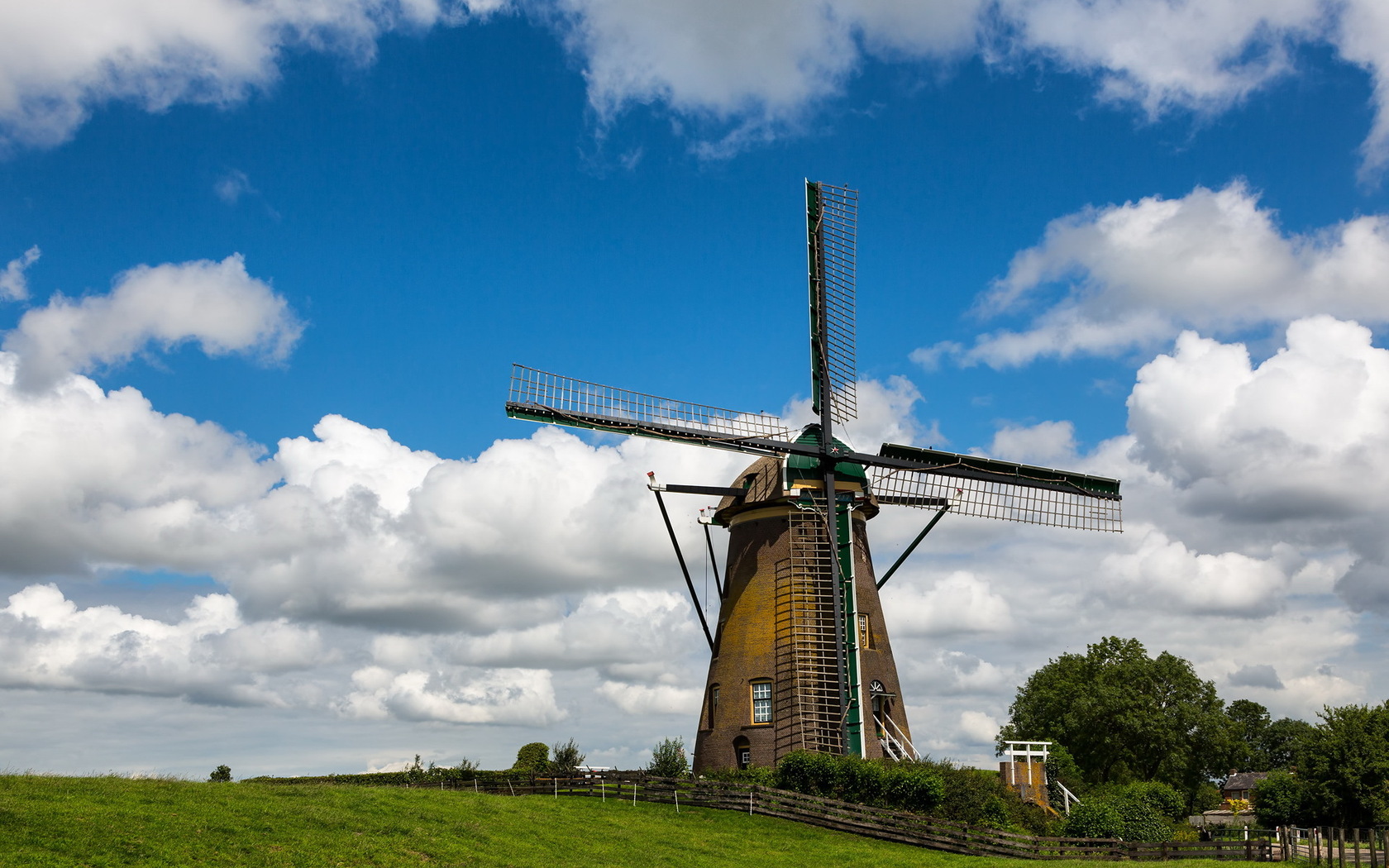 Free download wallpaper Windmill, Man Made on your PC desktop