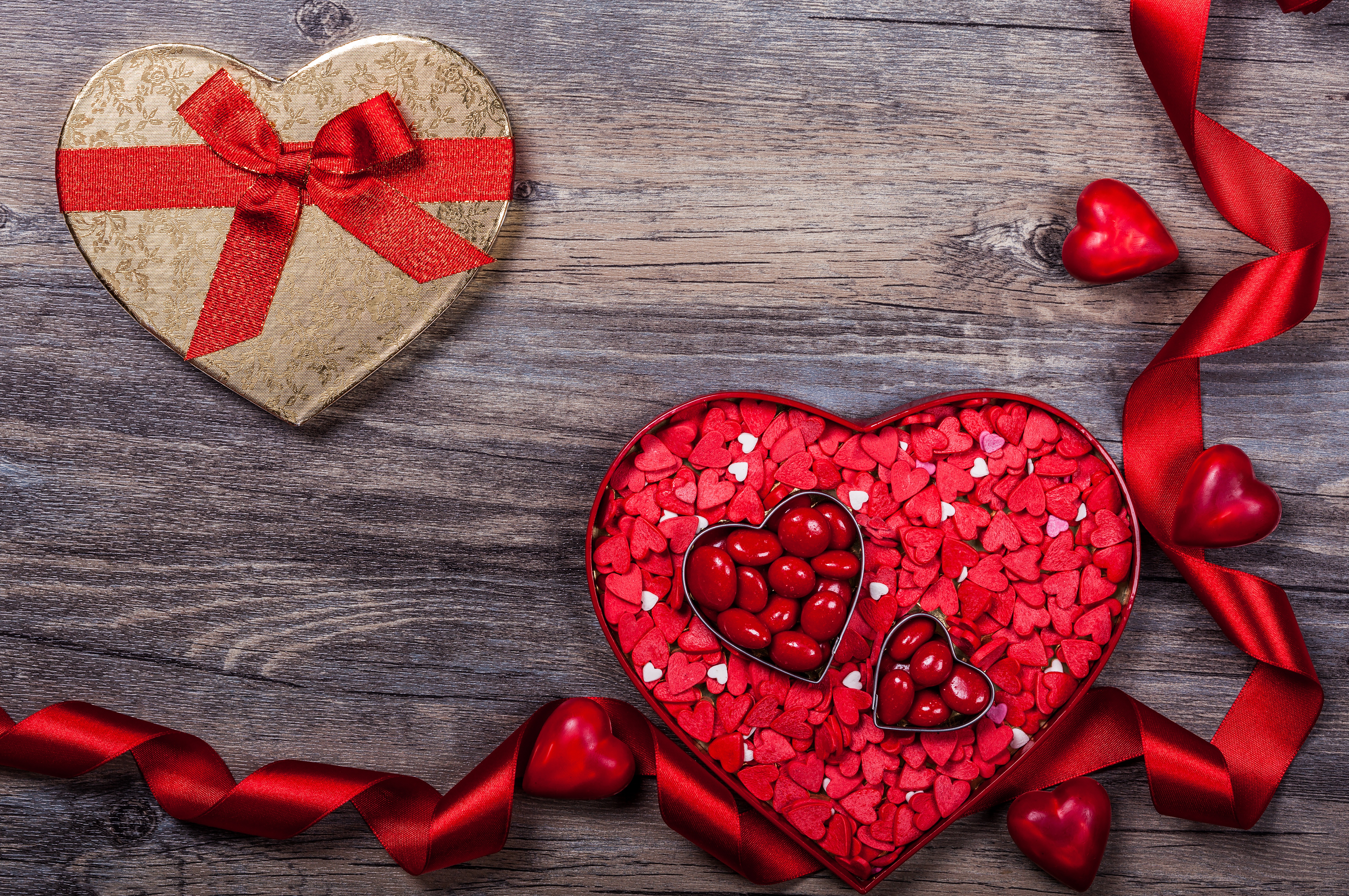 Download mobile wallpaper Valentine's Day, Love, Still Life, Holiday, Ribbon, Heart Shaped for free.