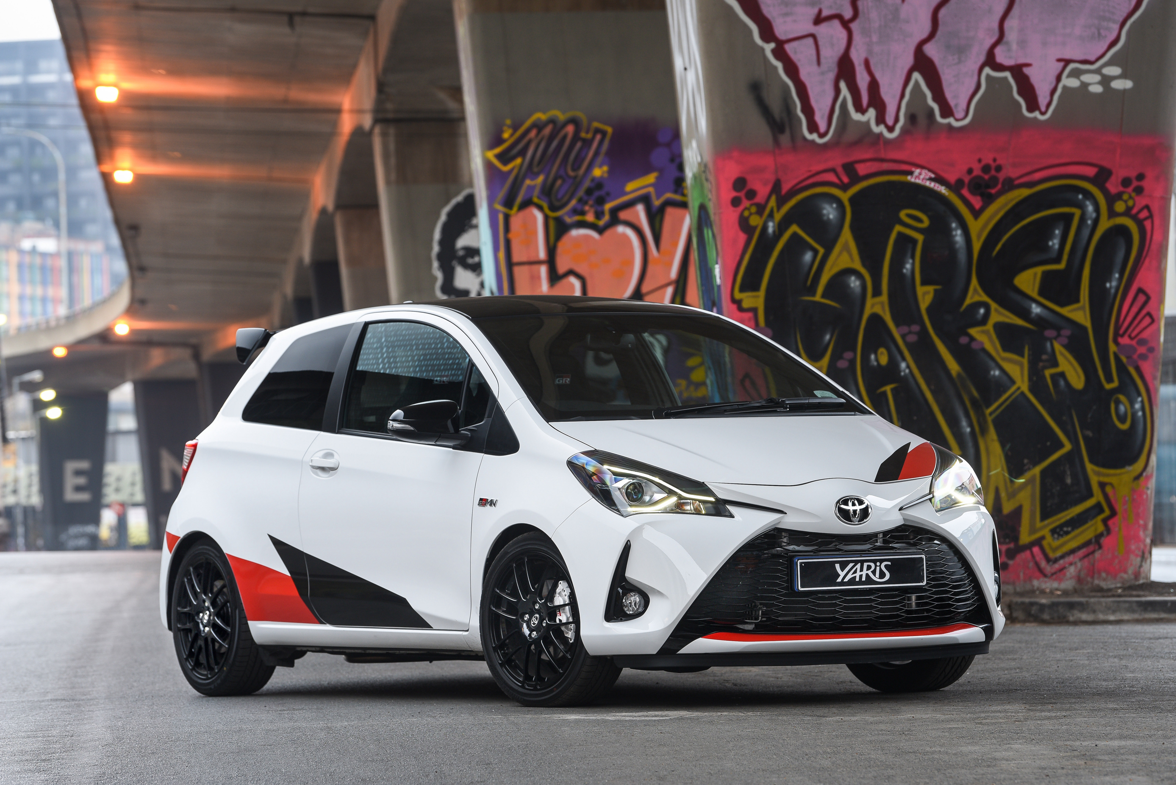 Download mobile wallpaper Toyota, Car, Compact Car, Vehicles, White Car, Toyota Yaris for free.