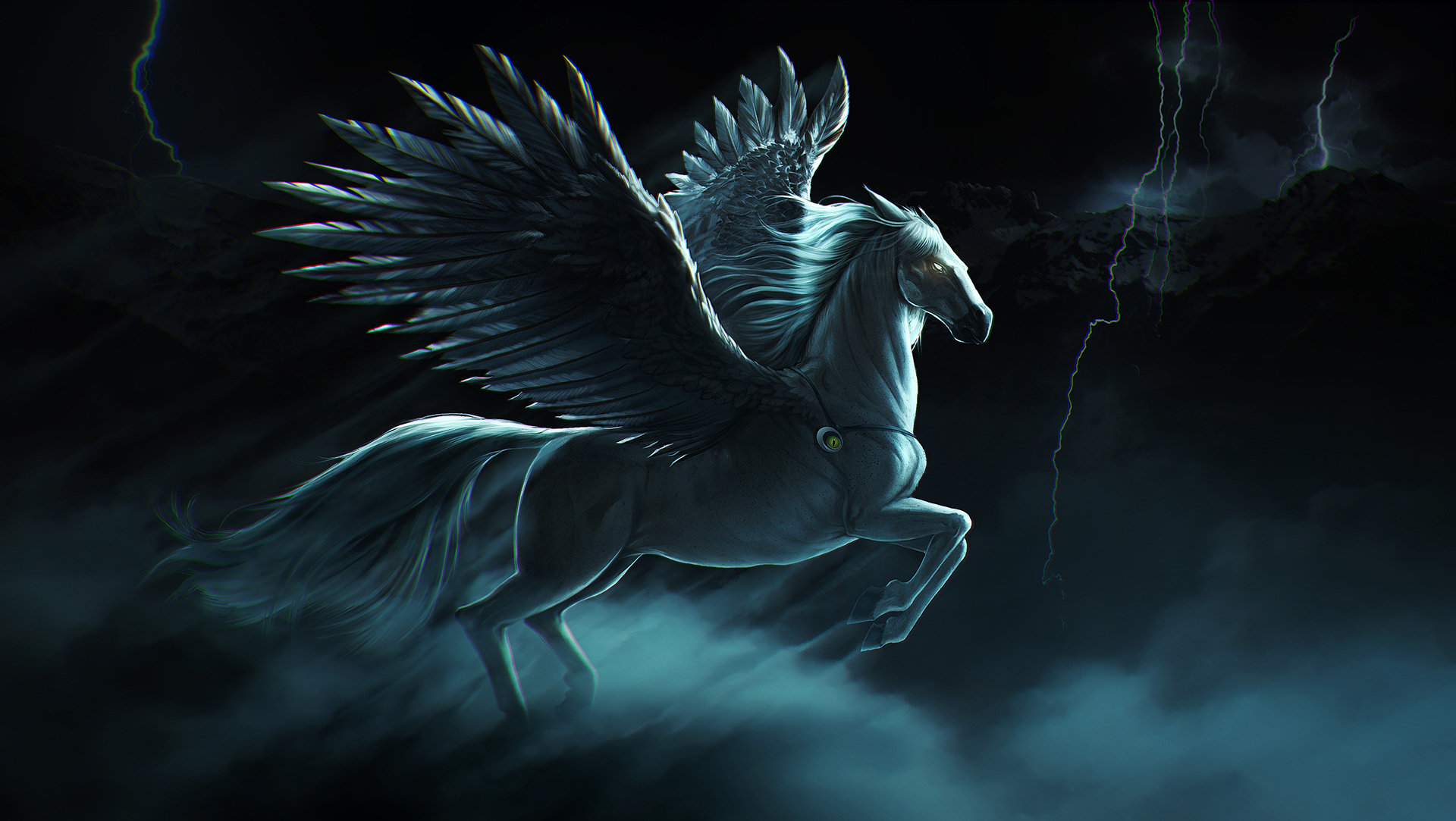 Free download wallpaper Magic, Fantasy, Horse, Pegasus, Fantasy Animals on your PC desktop