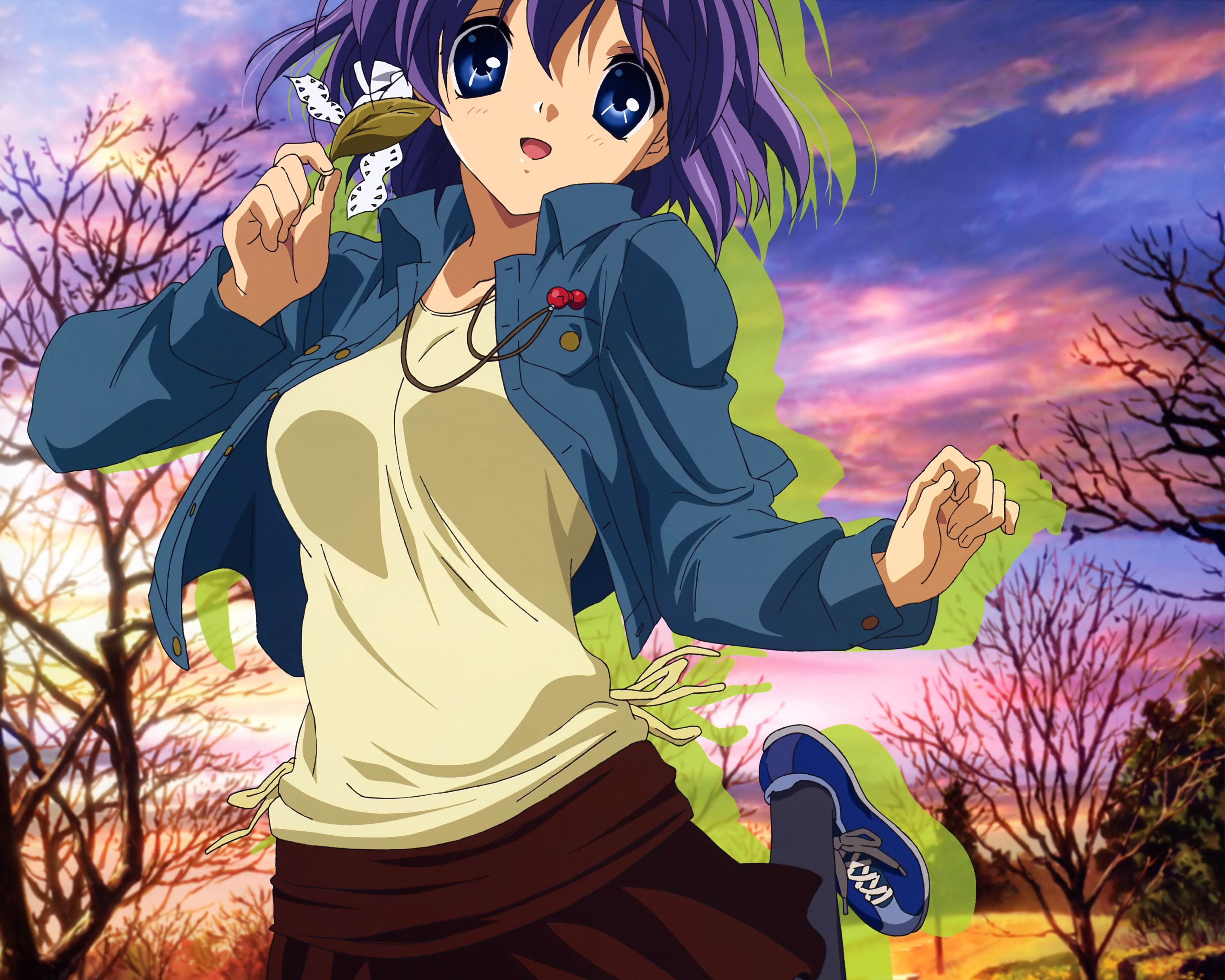 Download mobile wallpaper Clannad, Ryou Fujibayashi, Anime for free.