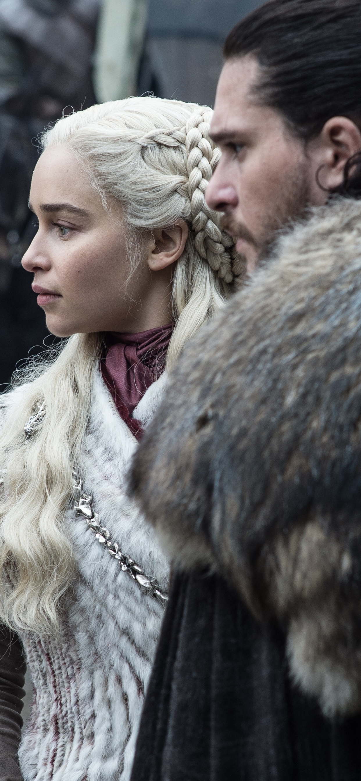 Handy-Wallpaper Fernsehserien, Kit Harington, Jon Schnee, Game Of Thrones: Das Lied Von Eis Und Feuer, Daenerys Targaryen, Emilia Clarke kostenlos herunterladen.