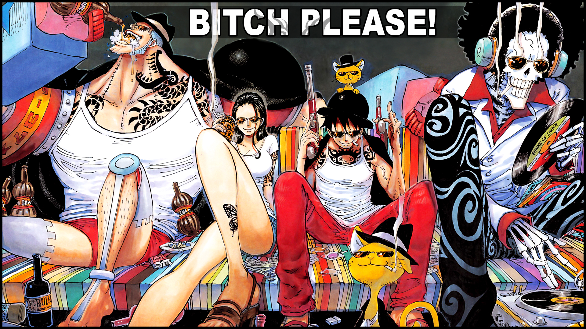 Handy-Wallpaper Animes, One Piece, Affe D Luffy, Bach (Einteiler), Nico Robin, Franky (Einteiler) kostenlos herunterladen.