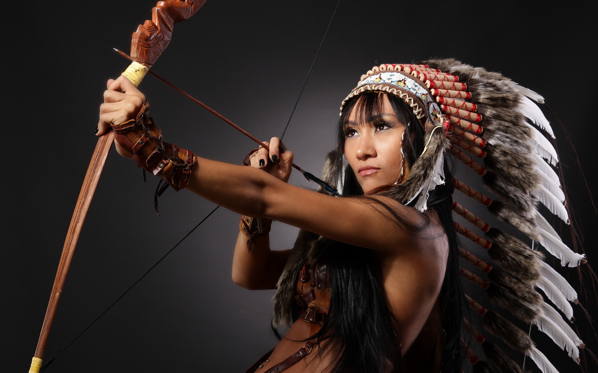 Download mobile wallpaper Model, Women, Native American for free.