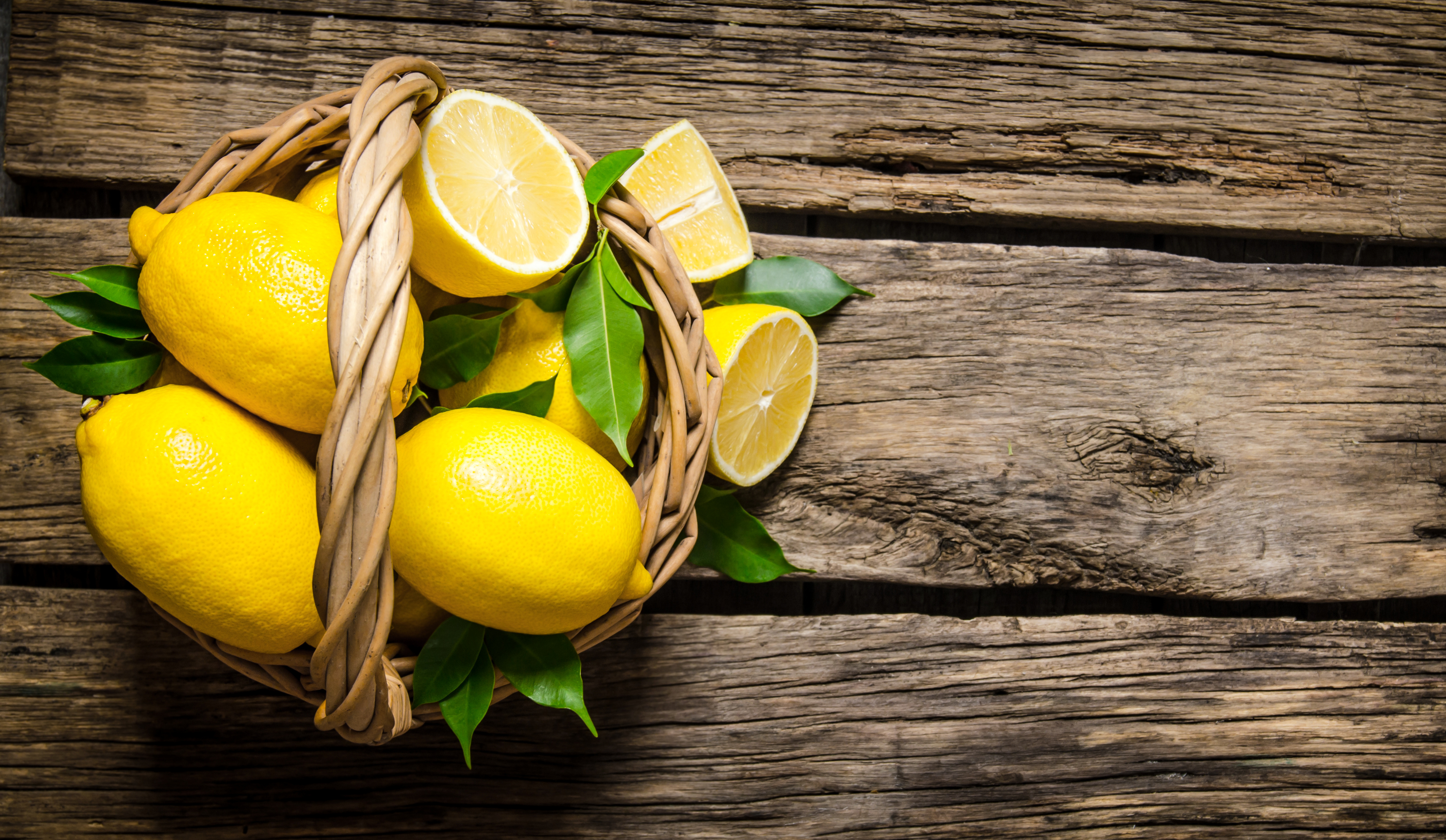 Free download wallpaper Food, Lemon, Fruit, Basket on your PC desktop