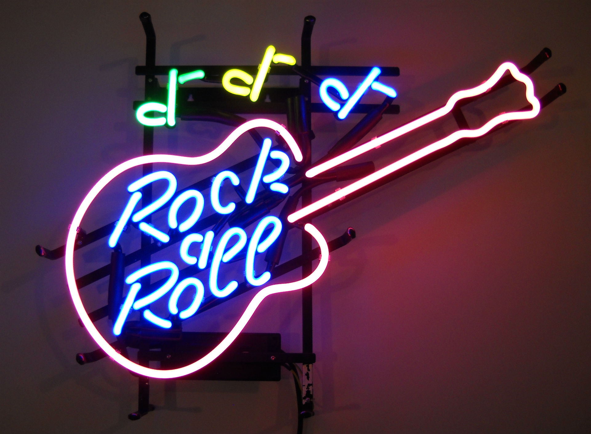 552336 baixar papel de parede rock & roll, fotografia, néon, guitarra, sinal de neon, placa - protetores de tela e imagens gratuitamente