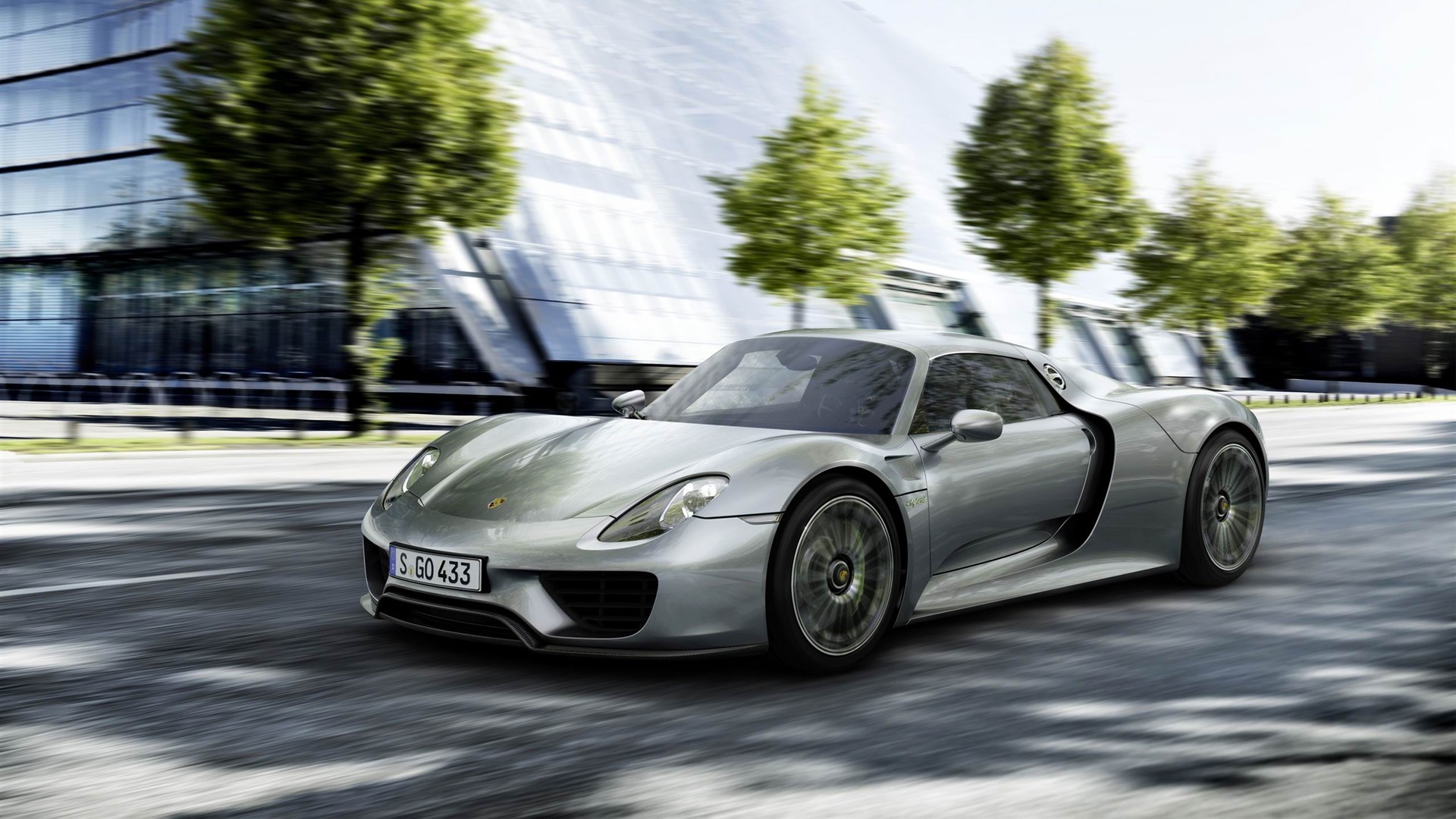 Download mobile wallpaper Porsche 918 Spyder, Porsche, Silver Car, Supercar, Vehicles, Car for free.