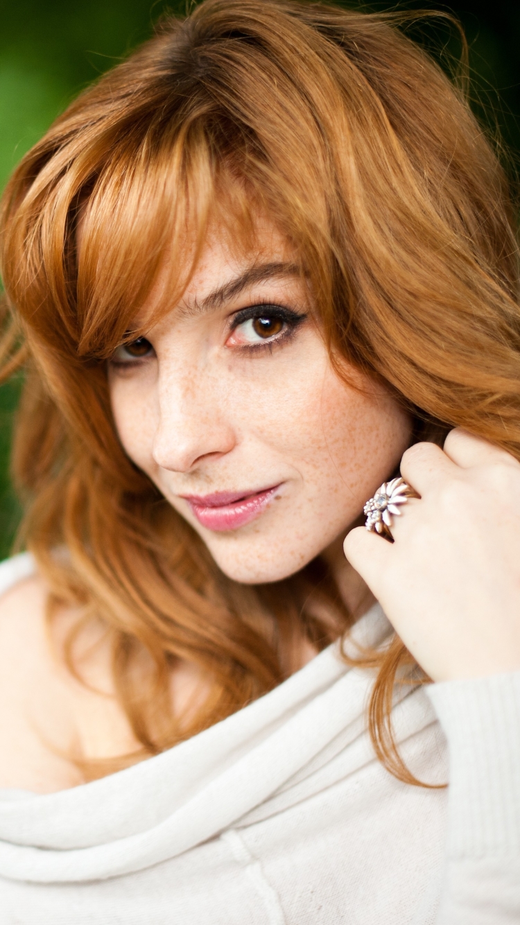 women, vica kerekes, brown eyes, actress, freckles, redhead