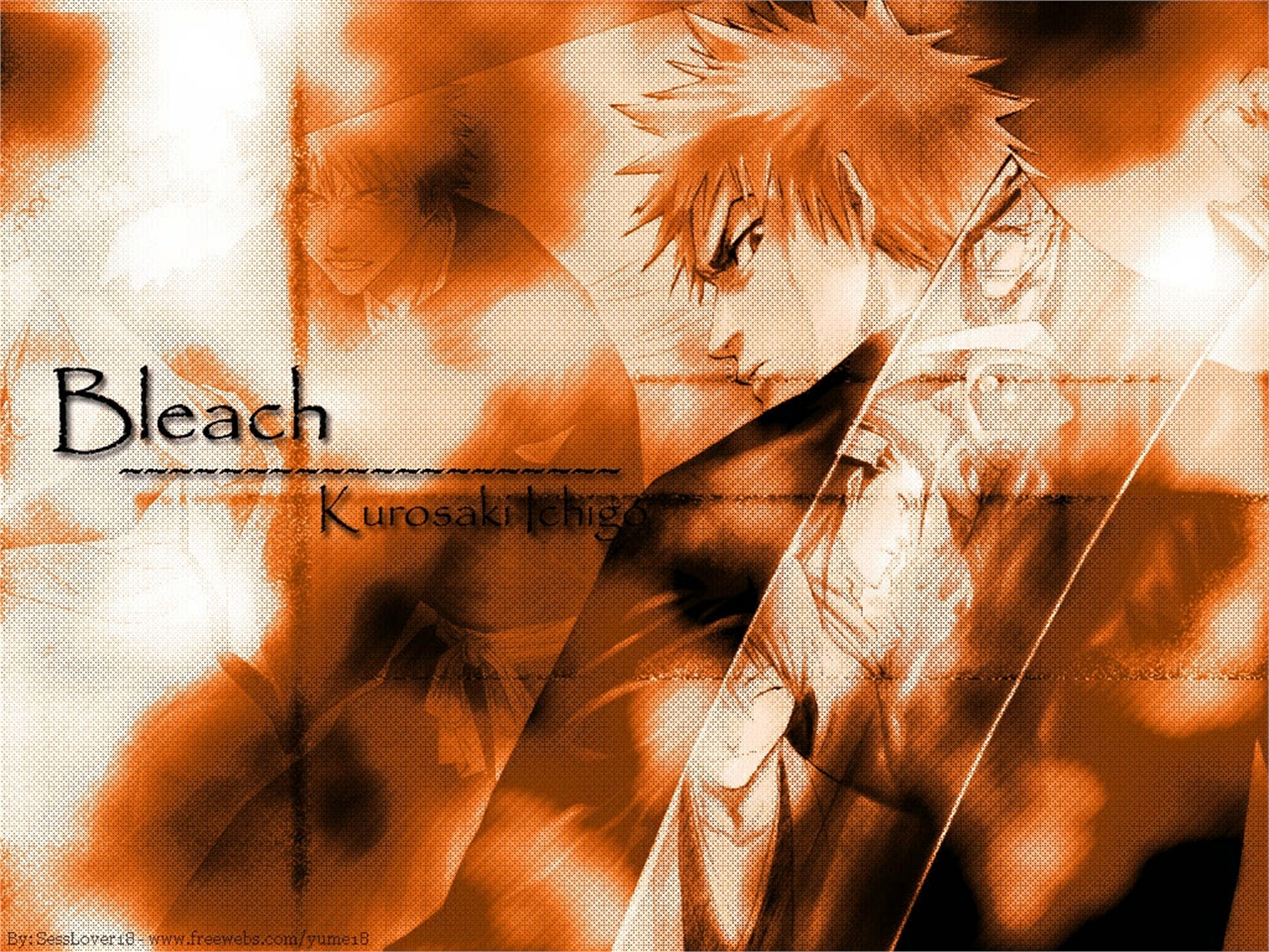 Handy-Wallpaper Bleach, Ichigo Kurosaki, Animes kostenlos herunterladen.