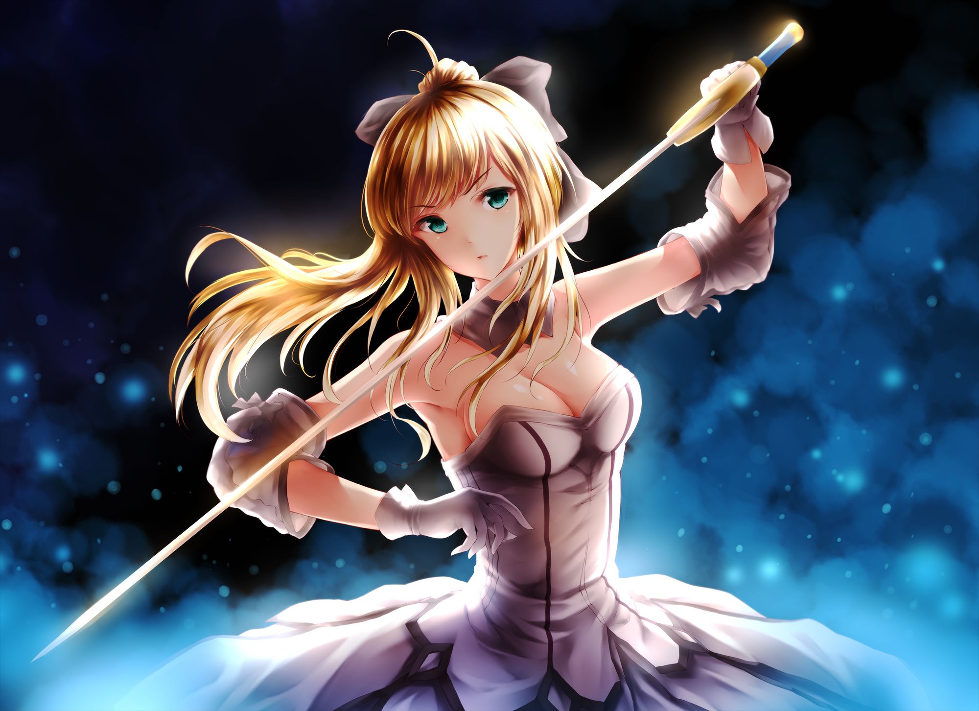 anime, fate/grand order, saber lily, fate series