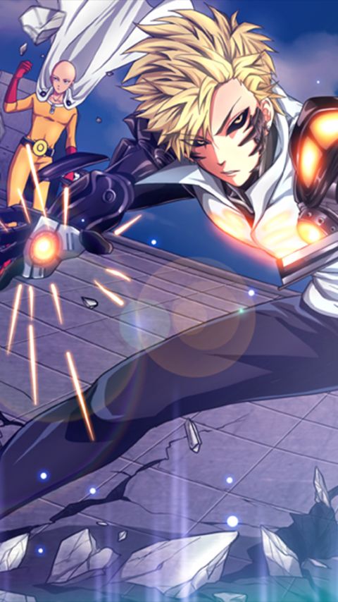 Download mobile wallpaper Anime, Saitama (One Punch Man), One Punch Man, Genos (One Punch Man) for free.