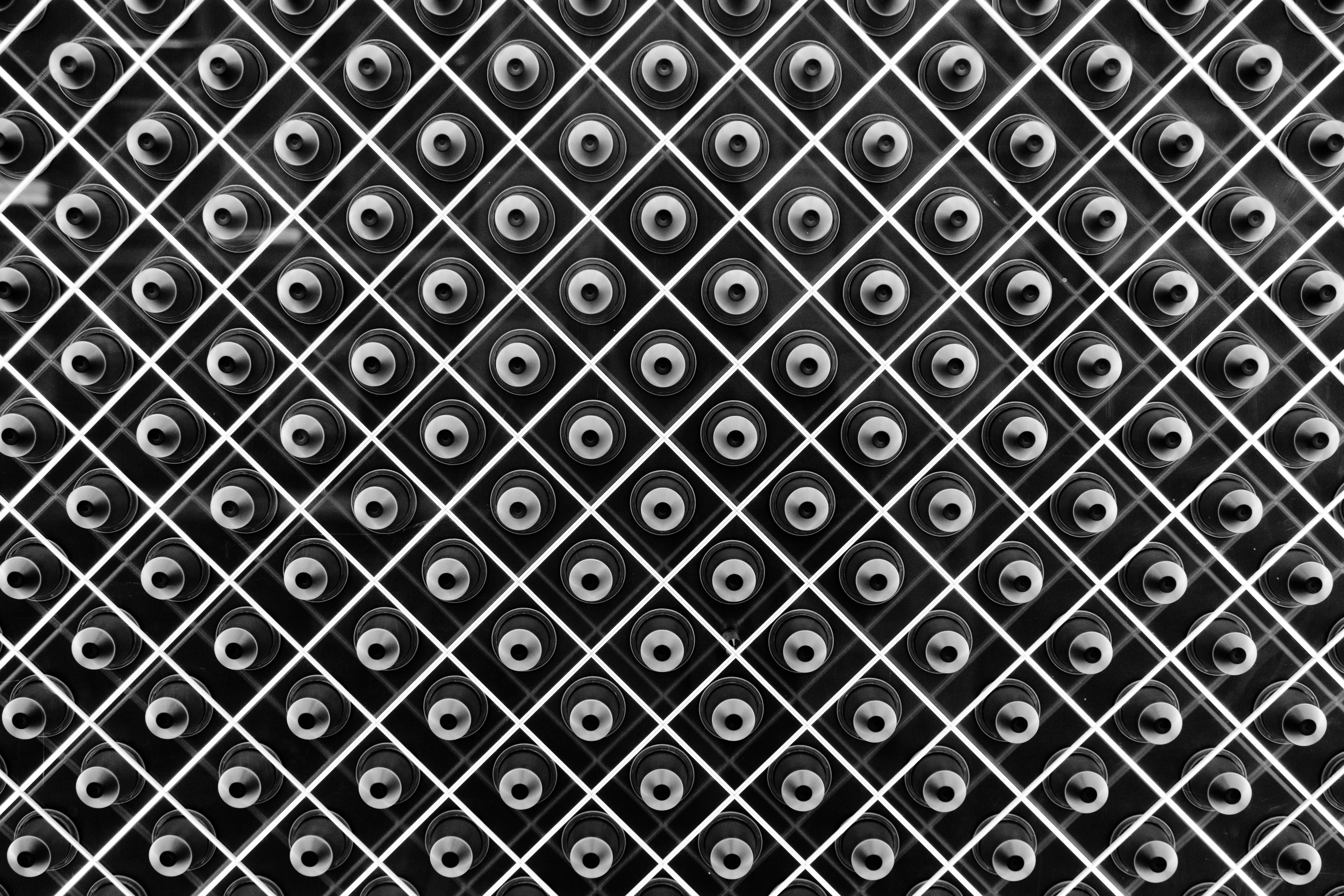 Download mobile wallpaper Abstract, 3D, Pattern, Texture, Lines, Monochrome, Cgi, Black & White for free.