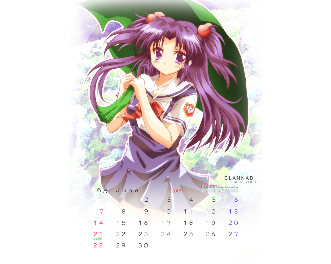 Handy-Wallpaper Animes, Clannad, Kotomi Ichinose kostenlos herunterladen.